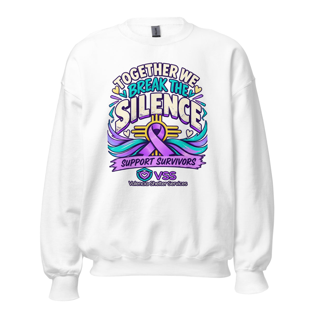 Domestic Violence Awareness Apparel Benefiting Valencia Shelter Services - Irie Vybyz Tees & Thingz