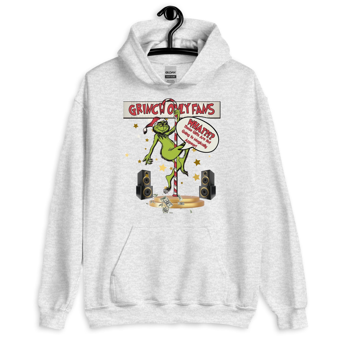 Grinchmas Hustle: Funny Christmas Party Tee, Sweatshirt, or Hoodie – Pole Dancing Grinch Holiday Conversation Starter!