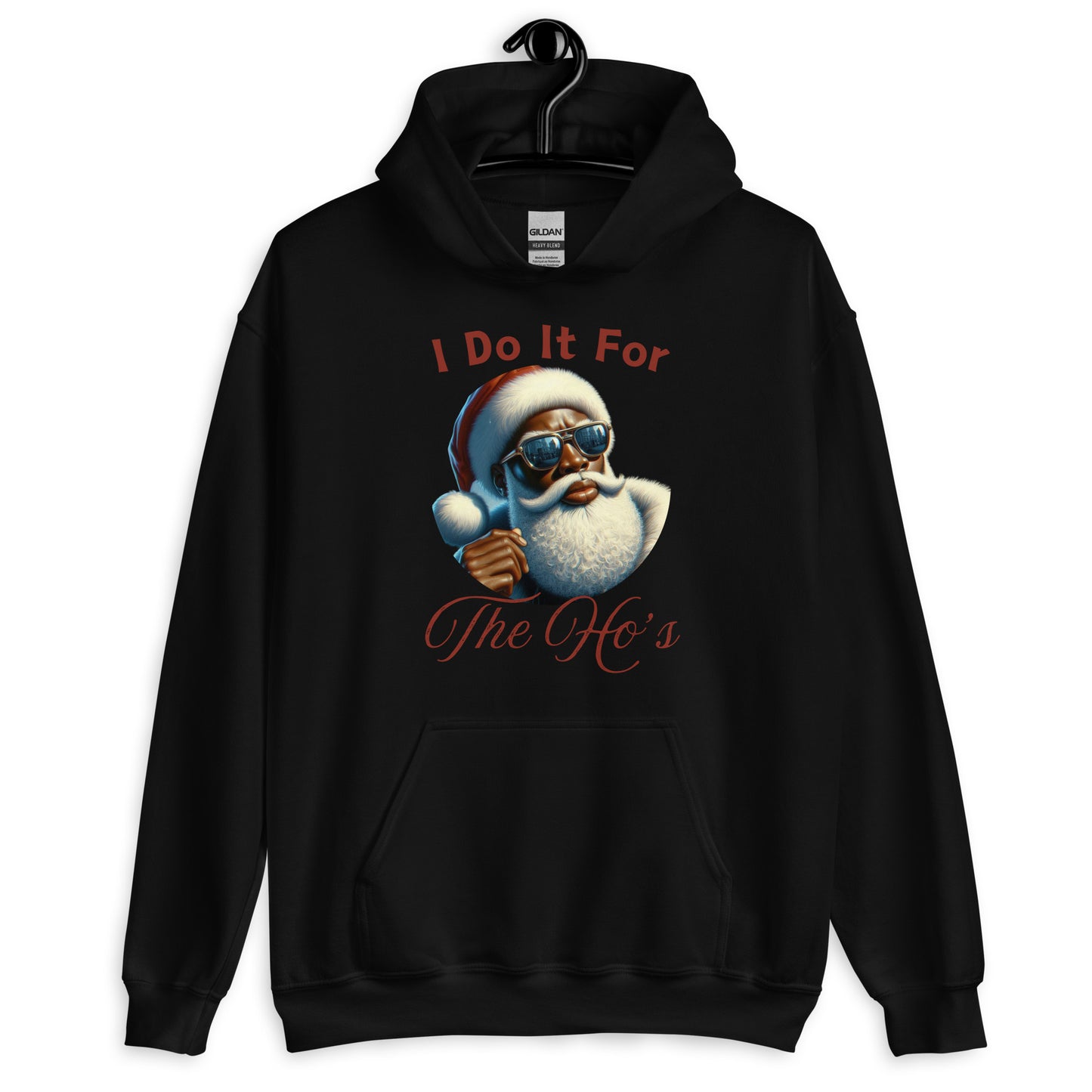 I Do It For the Ho's Black Santa Sweatshirt/Hoodie/Tee