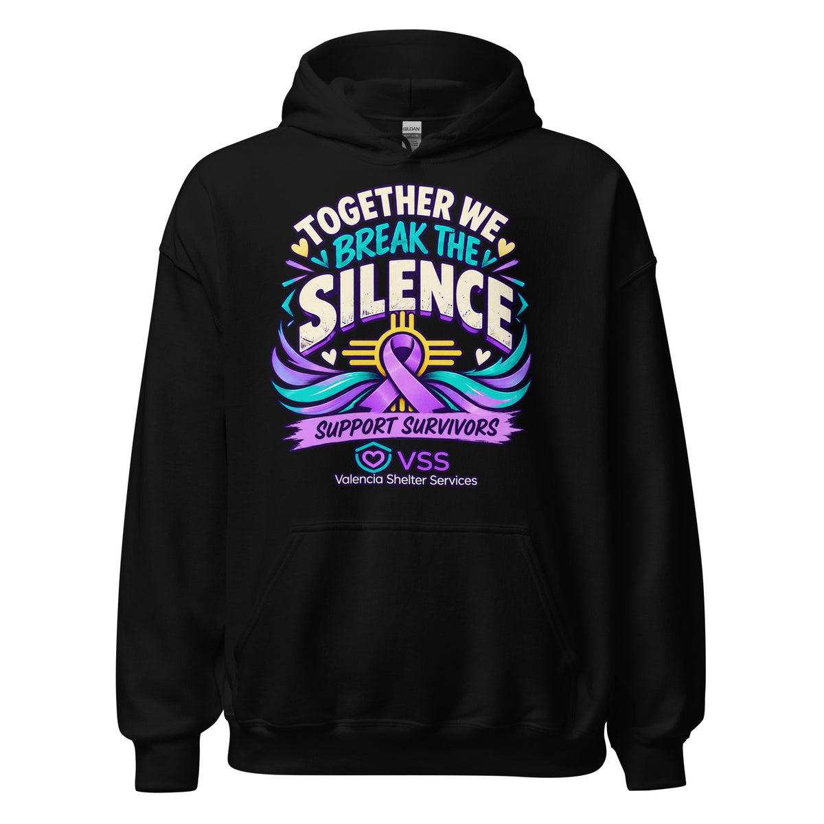 Domestic Violence Awareness Apparel Benefiting Valencia Shelter Services - Irie Vybyz Tees & Thingz