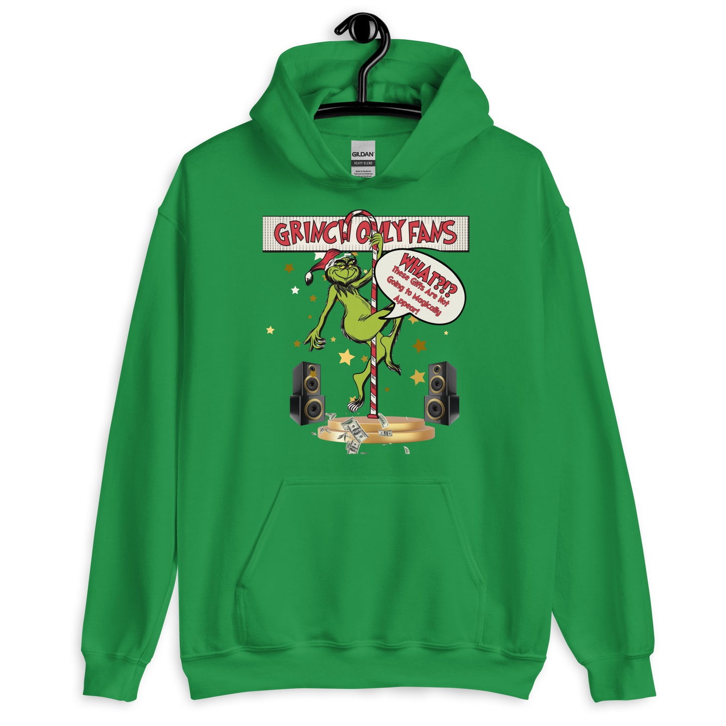 Grinchmas Hustle: Funny Christmas Party Tee, Sweatshirt, or Hoodie – Pole Dancing Grinch Holiday Conversation Starter!