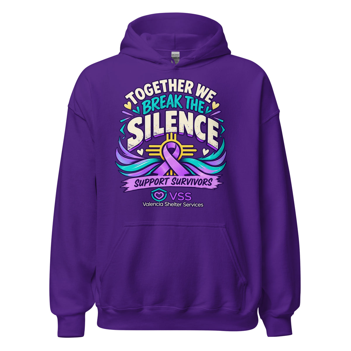 Domestic Violence Awareness Apparel Benefiting Valencia Shelter Services - Irie Vybyz Tees & Thingz