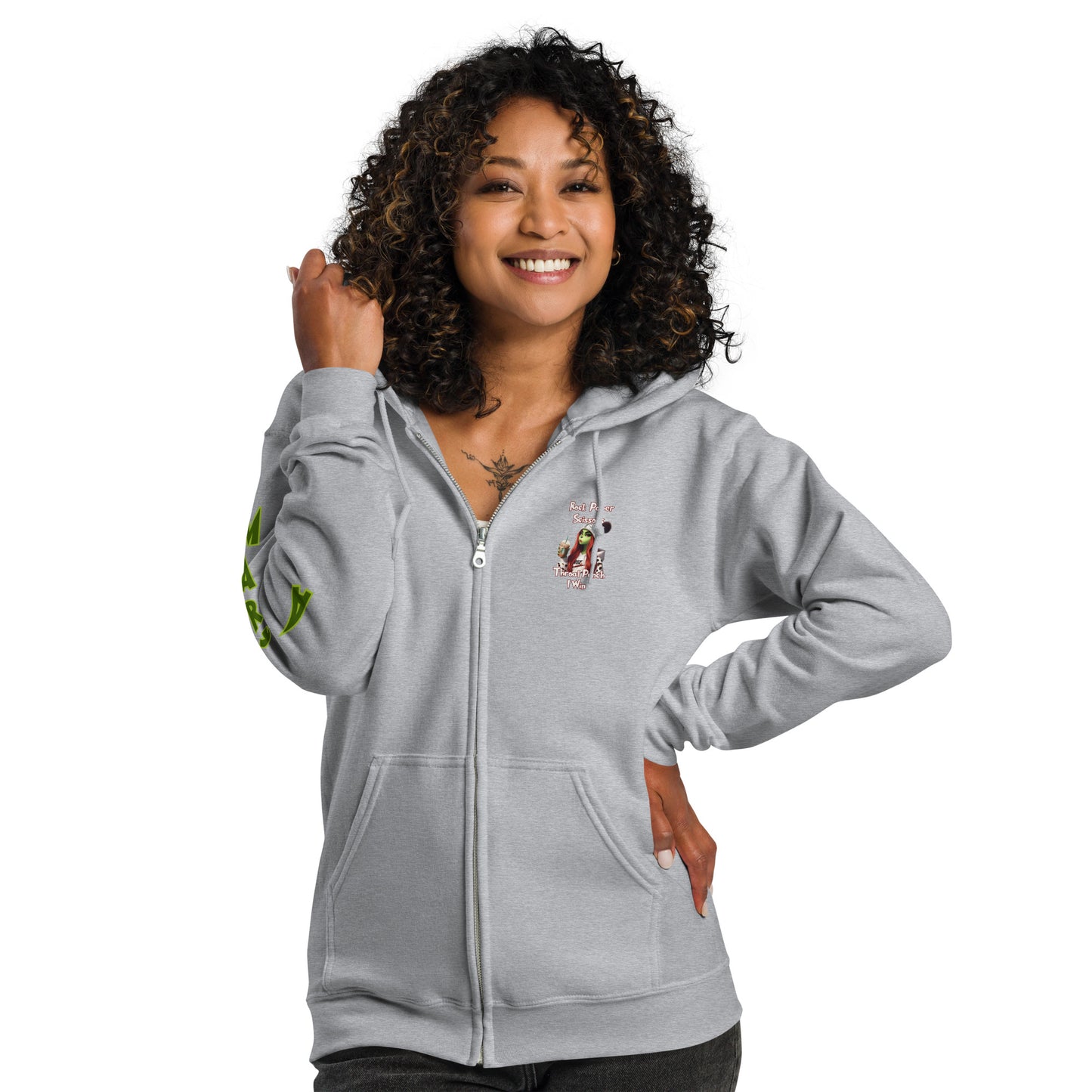 Rock, Paper Scissors, Throat Punch Grinch Sweatshirt/Pullover/Zip Up Hoodie