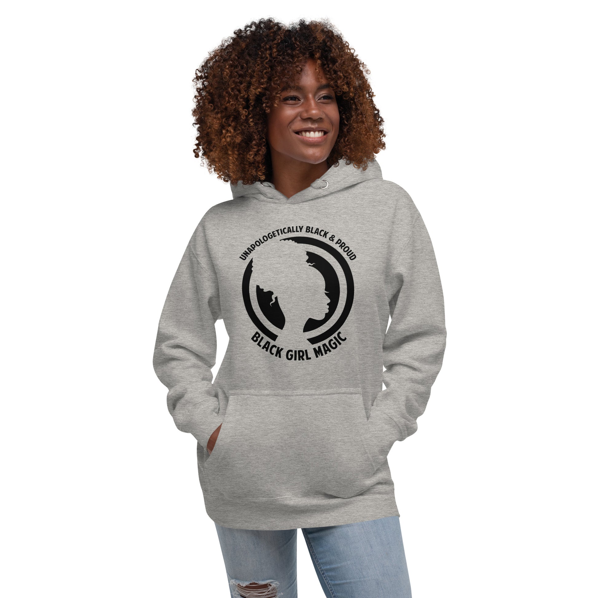 Unapologetically Black & Proud Womans Hoodie - Irie Vybyz Tees & Thingz