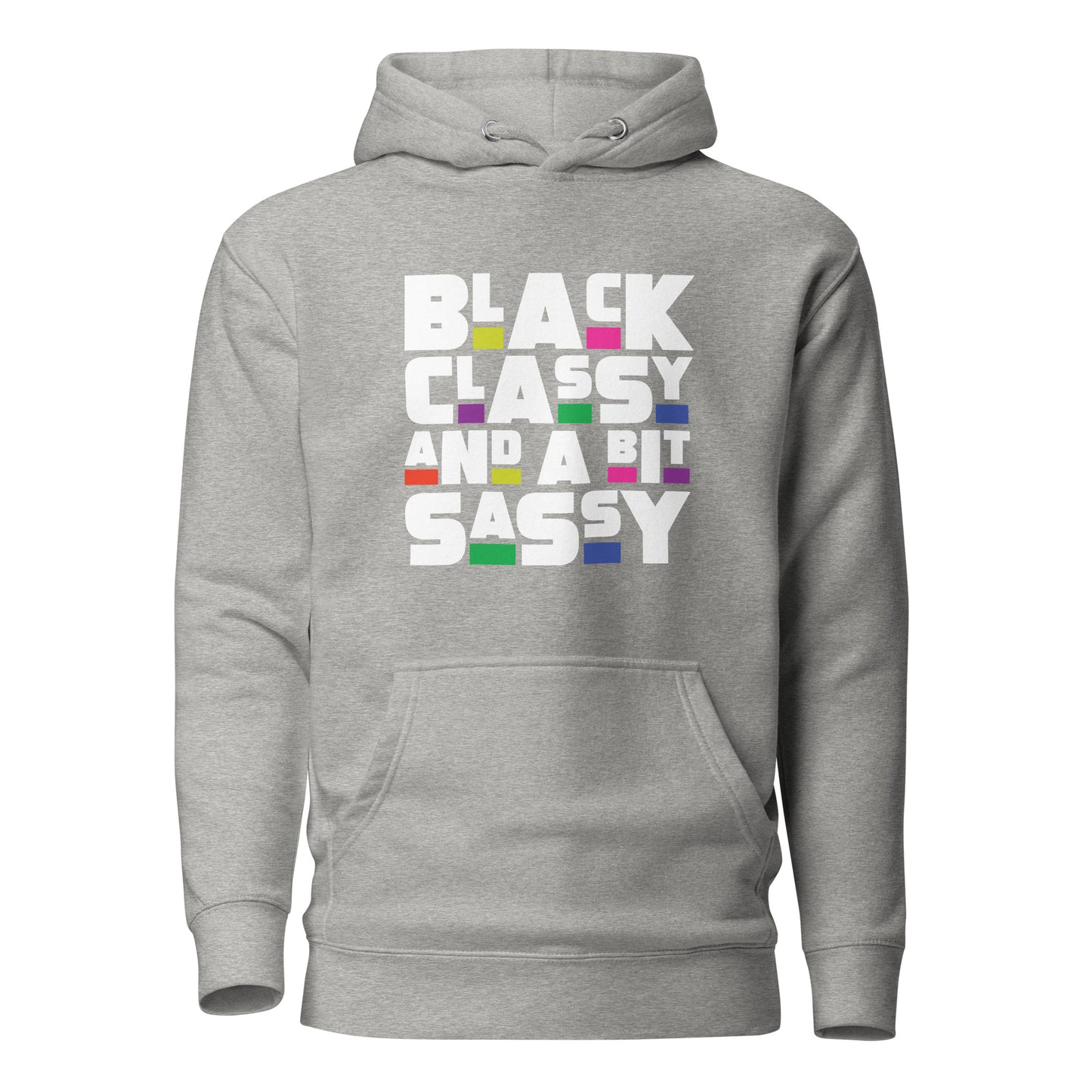 Black Classy and Sassy hoodie and Glass Can Set - Irie Vybyz Tees & Thingz