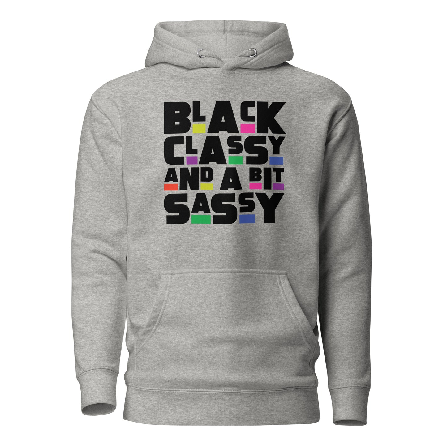 Black Classy and Sassy hoodie and Glass Can Set - Irie Vybyz Tees & Thingz