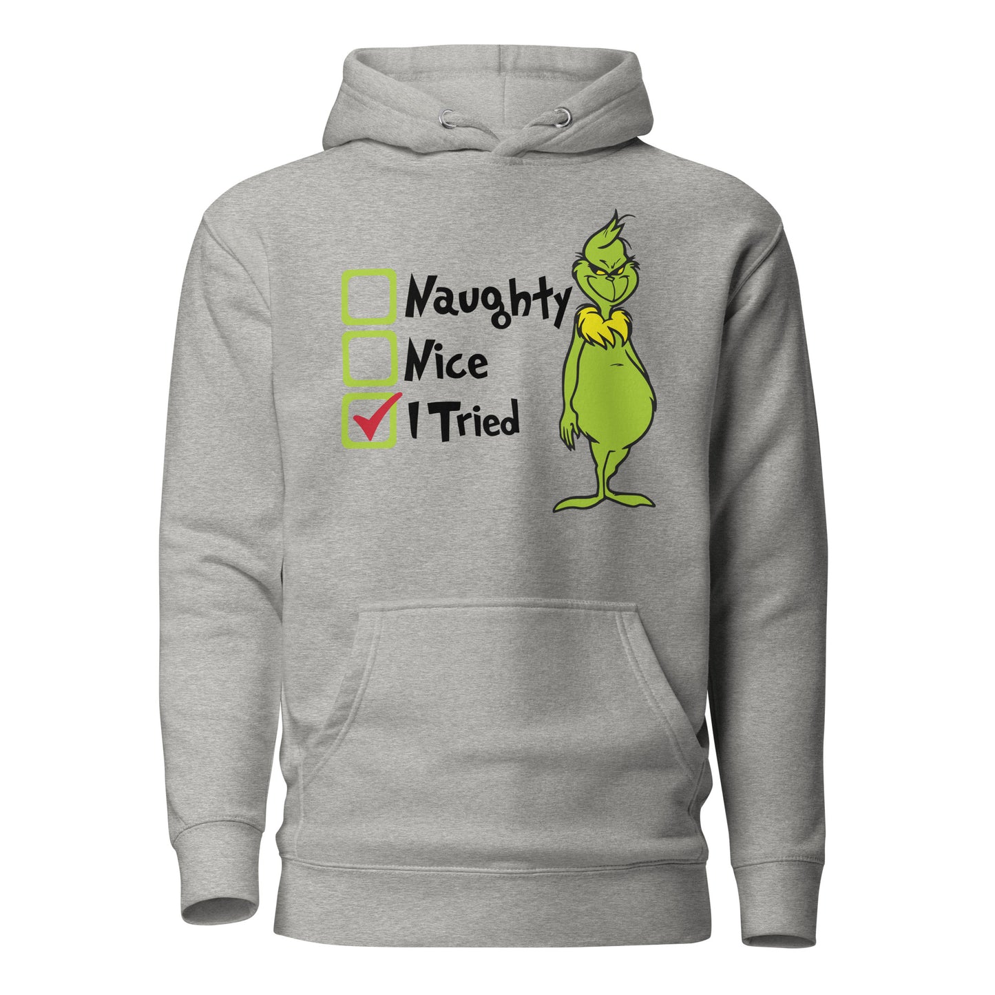 Naughty, Nice, I Tried Grinch List - Irie Vybyz Tees & Thingz