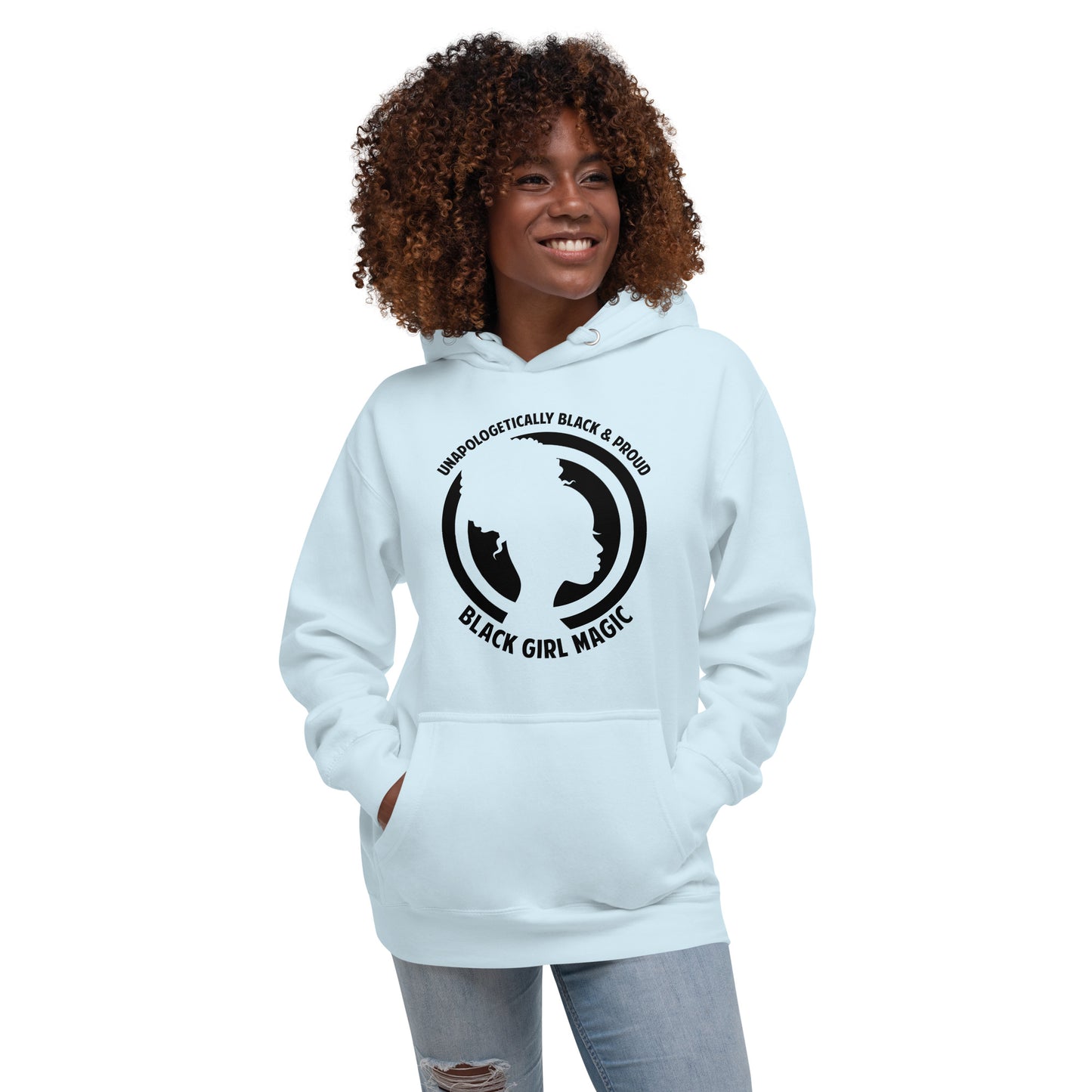 Unapologetically Black & Proud Womans Hoodie - Irie Vybyz Tees & Thingz