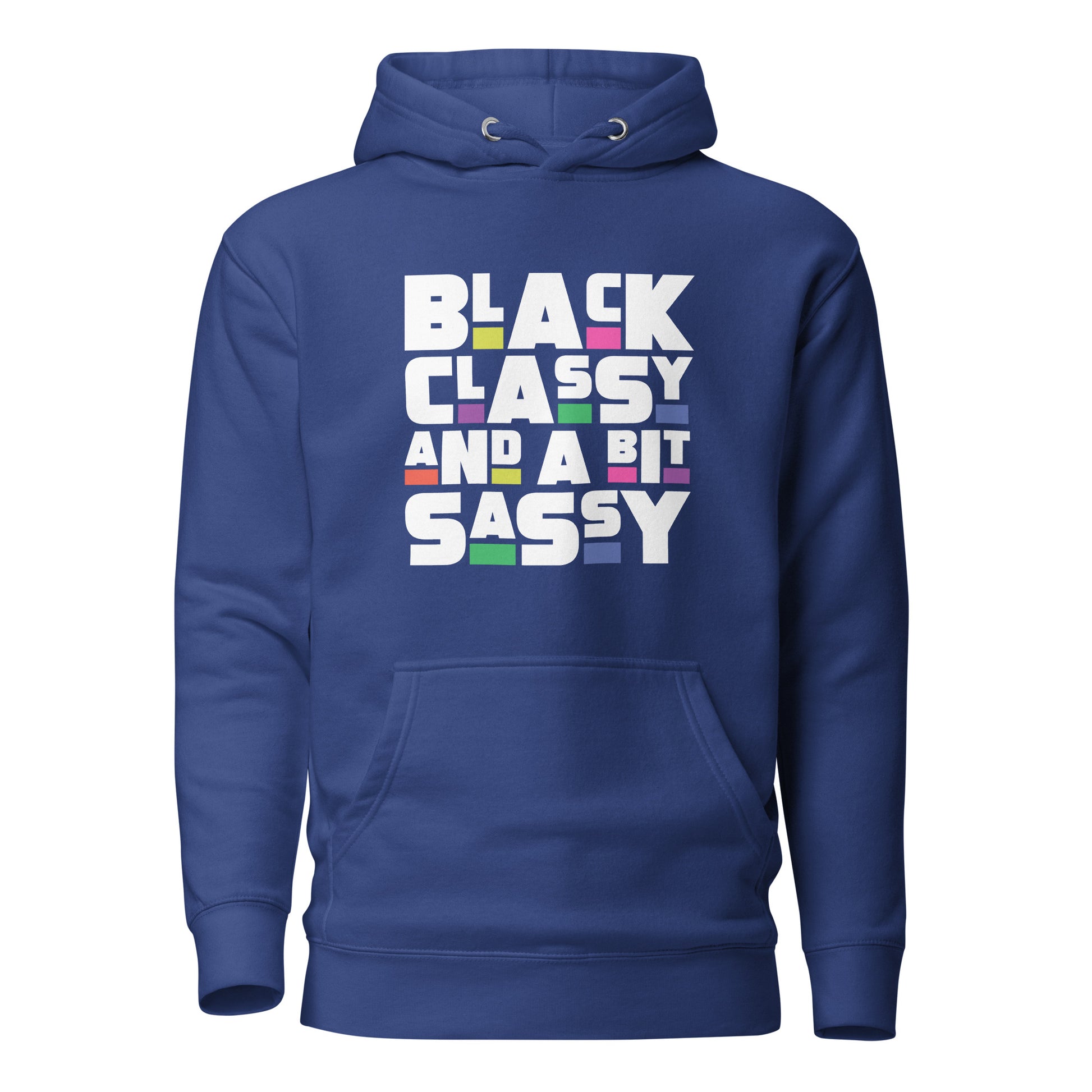 Black Classy and Sassy hoodie and Glass Can Set - Irie Vybyz Tees & Thingz