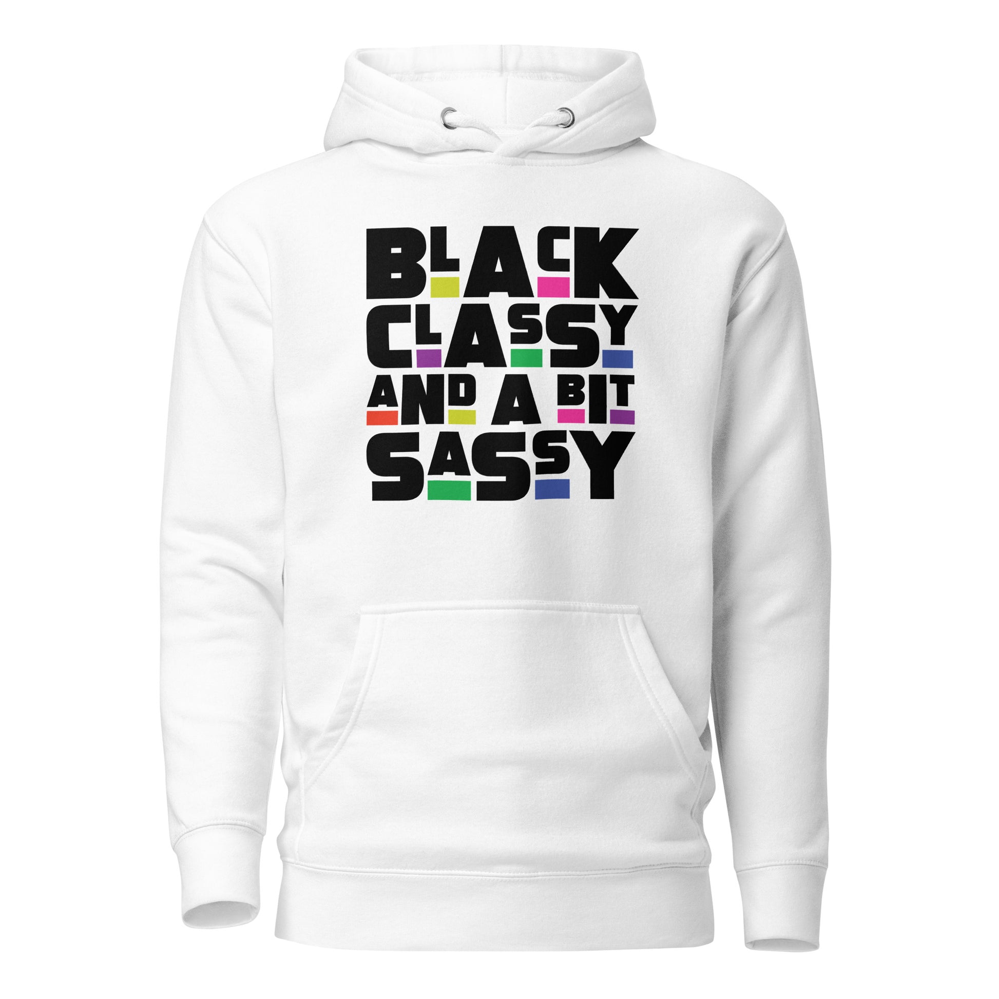 Black Classy and Sassy hoodie and Glass Can Set - Irie Vybyz Tees & Thingz