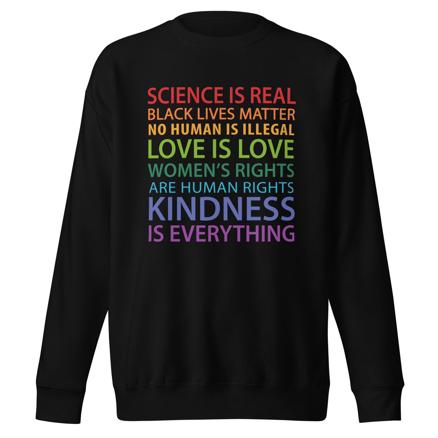 Science and Love Are Real Word Art - Irie Vybyz Tees & Thingz