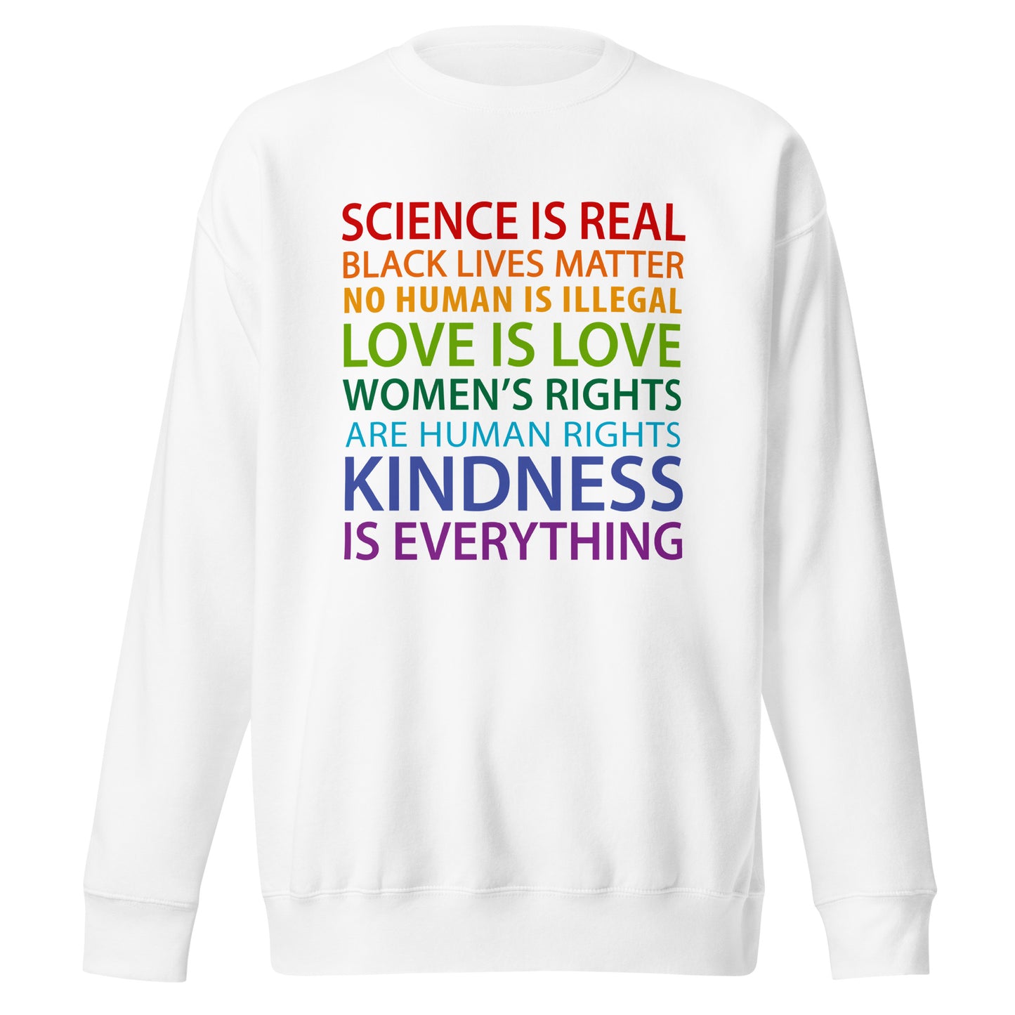 Science and Love Are Real Word Art - Irie Vybyz Tees & Thingz