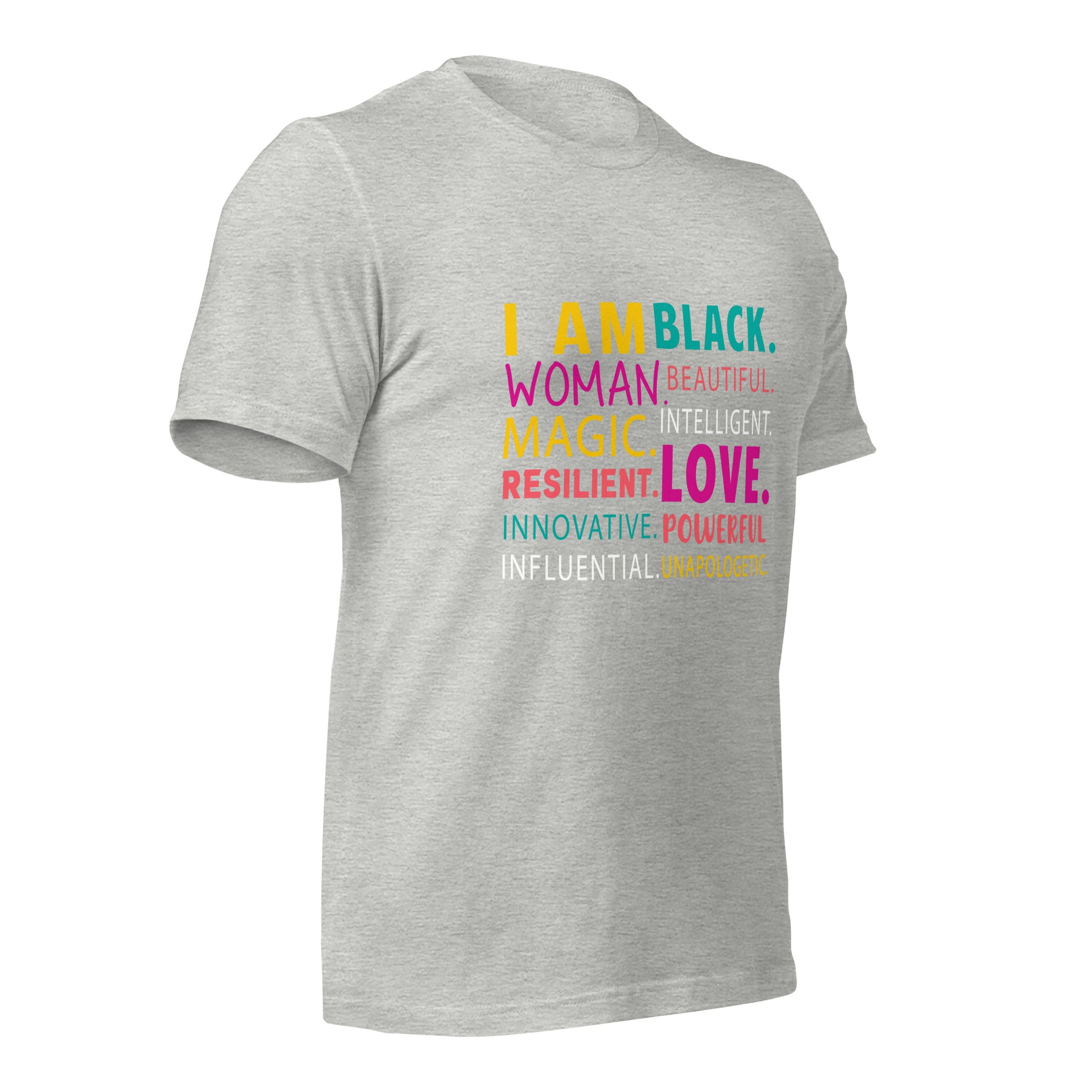 Black Woman WordArt Cotton Tee - Irie Vybyz Tees & Thingz