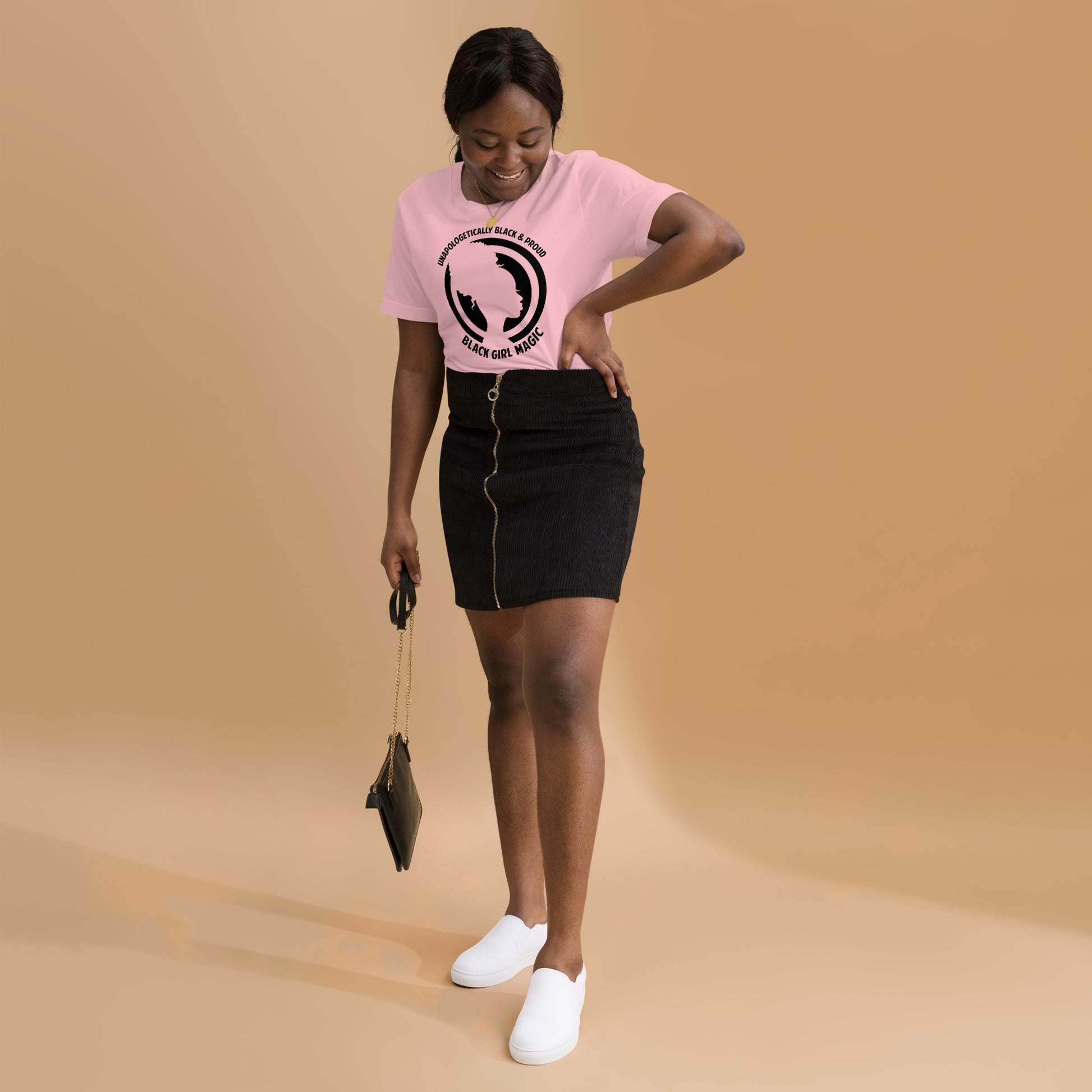 Unapologetically Black & Proud Womans Tee - Irie Vybyz Tees & Thingz