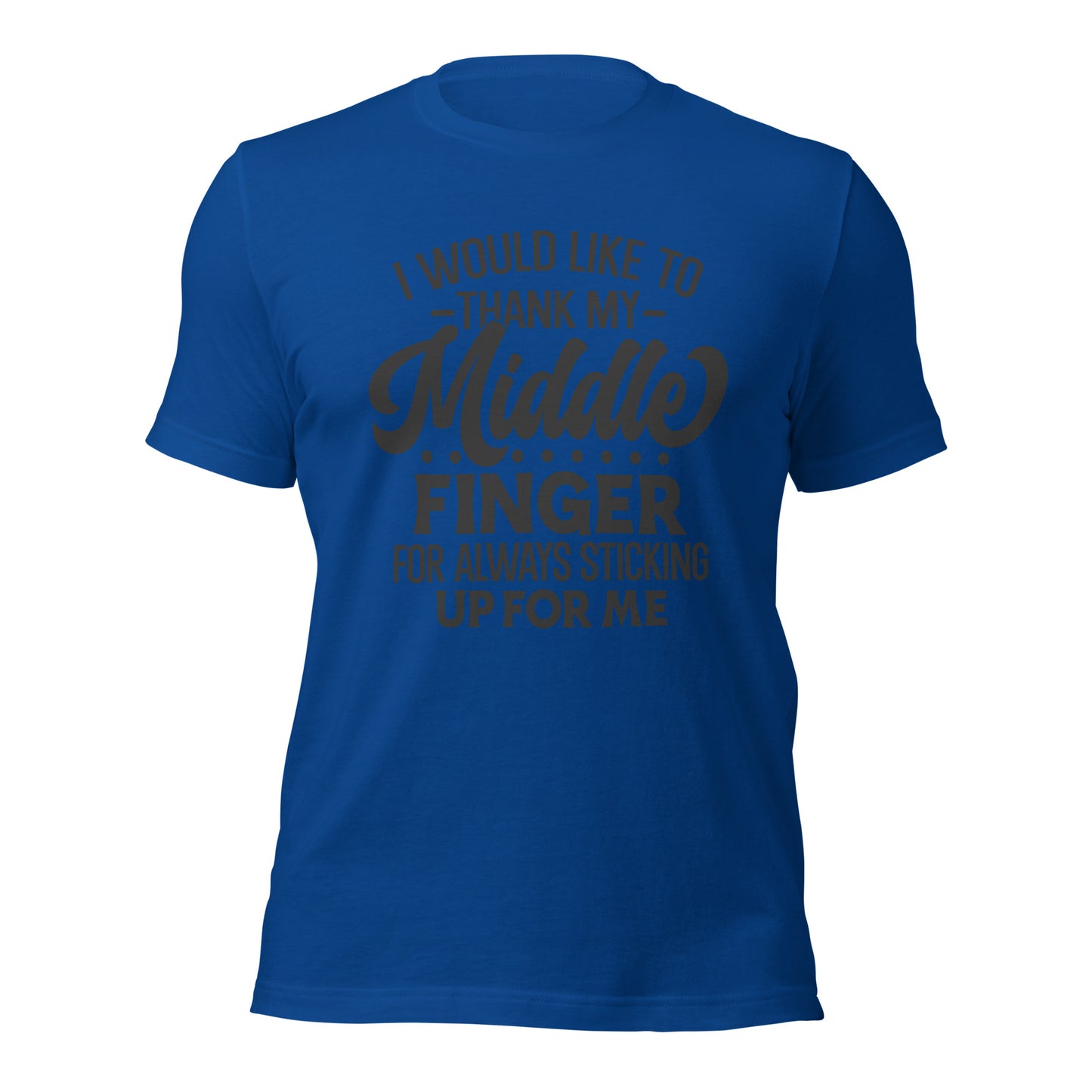 I Would Like To Thank My Middle Finger Unisex Tee - Irie Vybyz Tees & Thingz