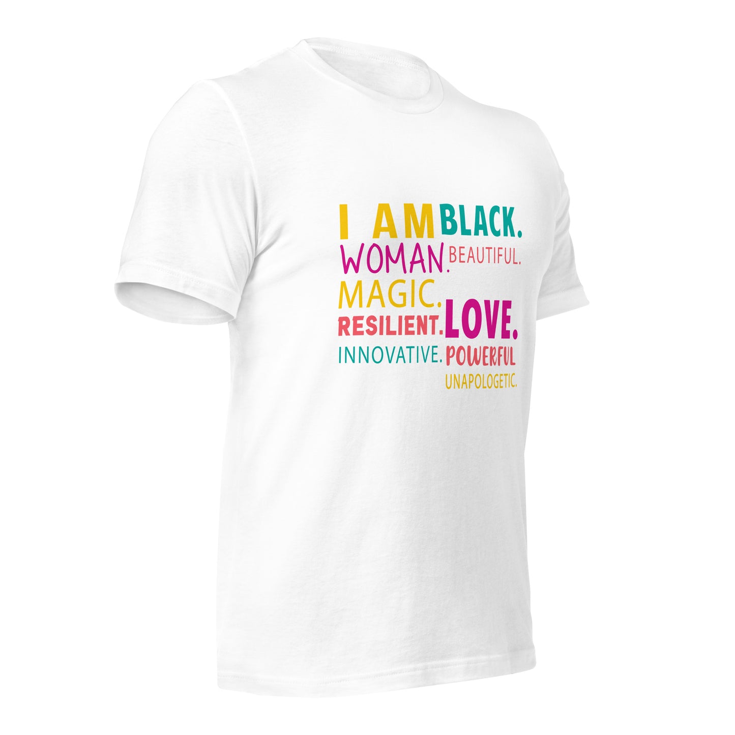 Black Woman WordArt Cotton Tee - Irie Vybyz Tees & Thingz