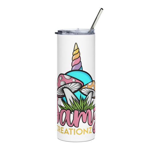 Samz Creationz Tumbler with Straw - Irie Vybyz Tees & Thingz