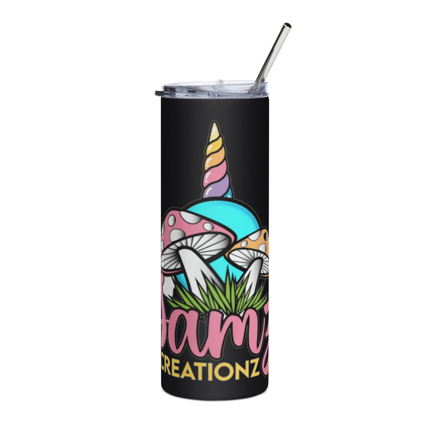 Samz Creationz Tumbler with Straw - Irie Vybyz Tees & Thingz