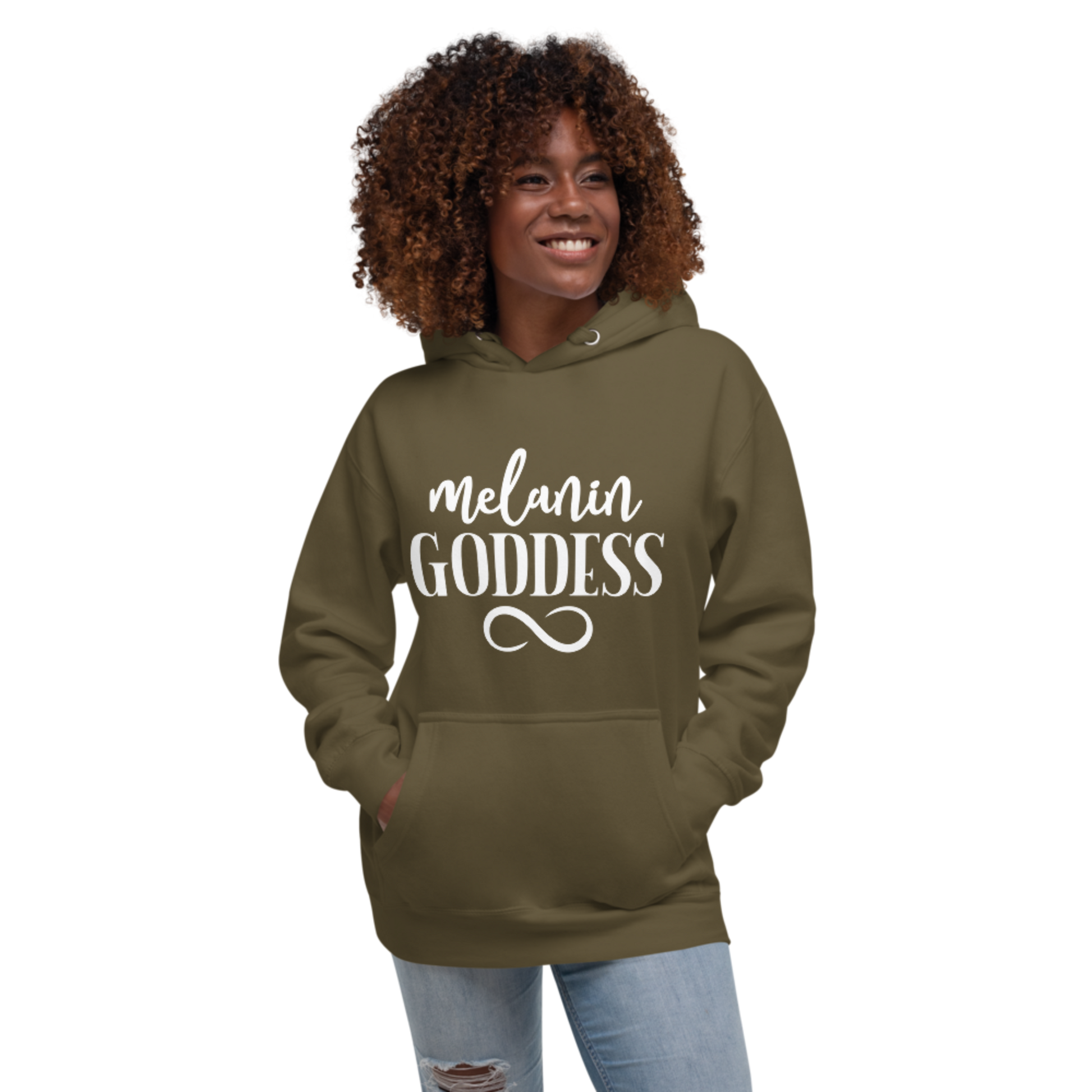 Melanin Goddess Personalized Hoodie - Irie Vybyz Tees & Thingz