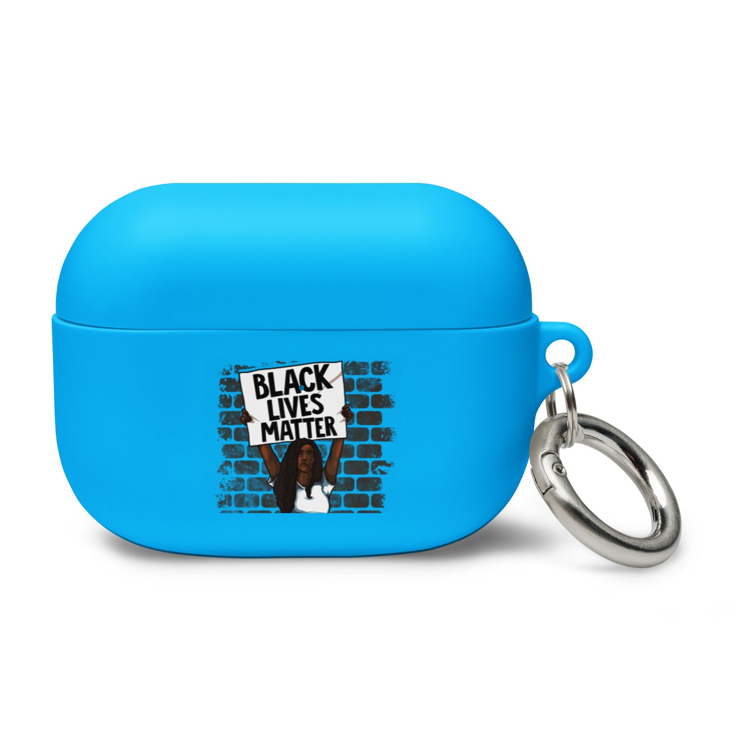 Black Lives Matter Rally Girl AirPods case - Irie Vybyz Tees & Thingz