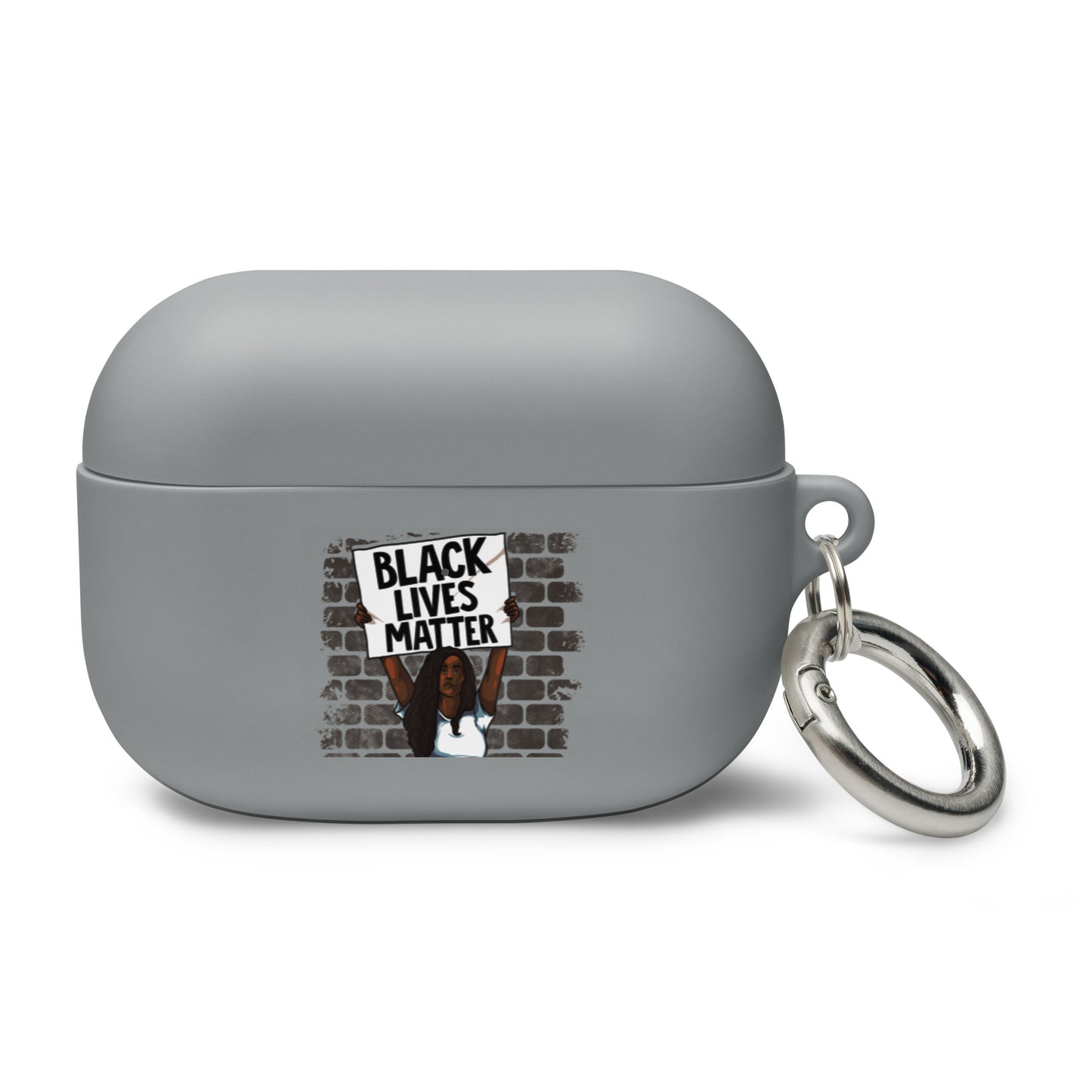 Black Lives Matter Rally Girl AirPods case - Irie Vybyz Tees & Thingz