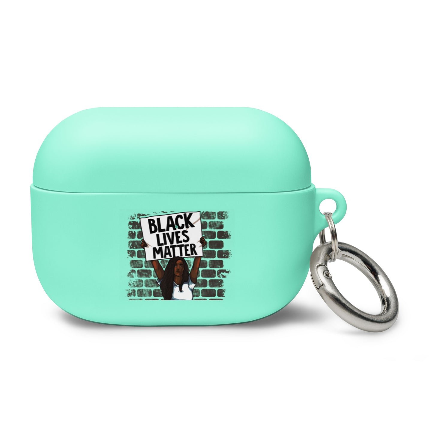 Black Lives Matter Rally Girl AirPods case - Irie Vybyz Tees & Thingz