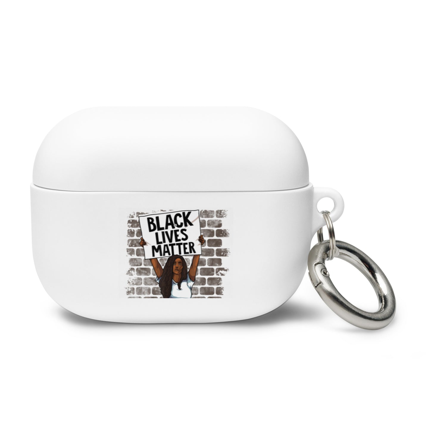 Black Lives Matter Rally Girl AirPods case - Irie Vybyz Tees & Thingz