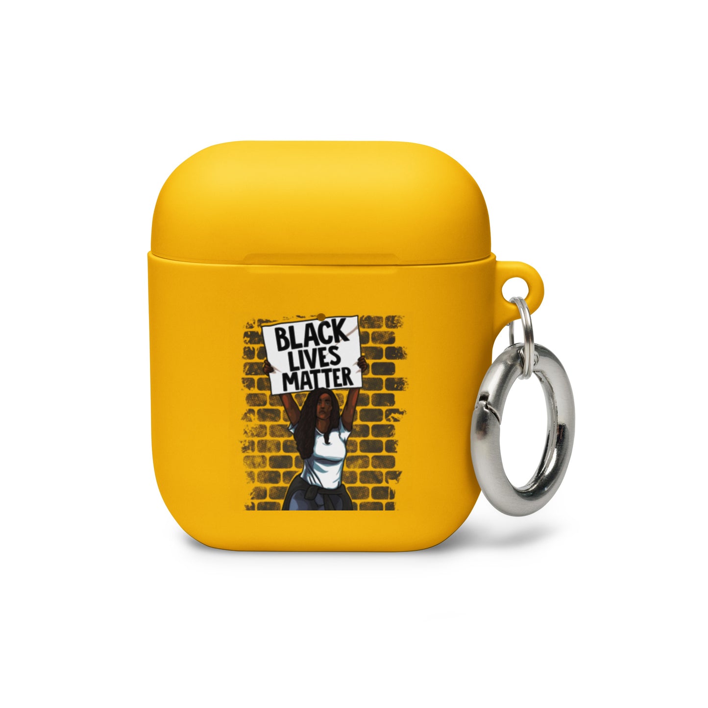 Black Lives Matter Rally Girl AirPods case - Irie Vybyz Tees & Thingz