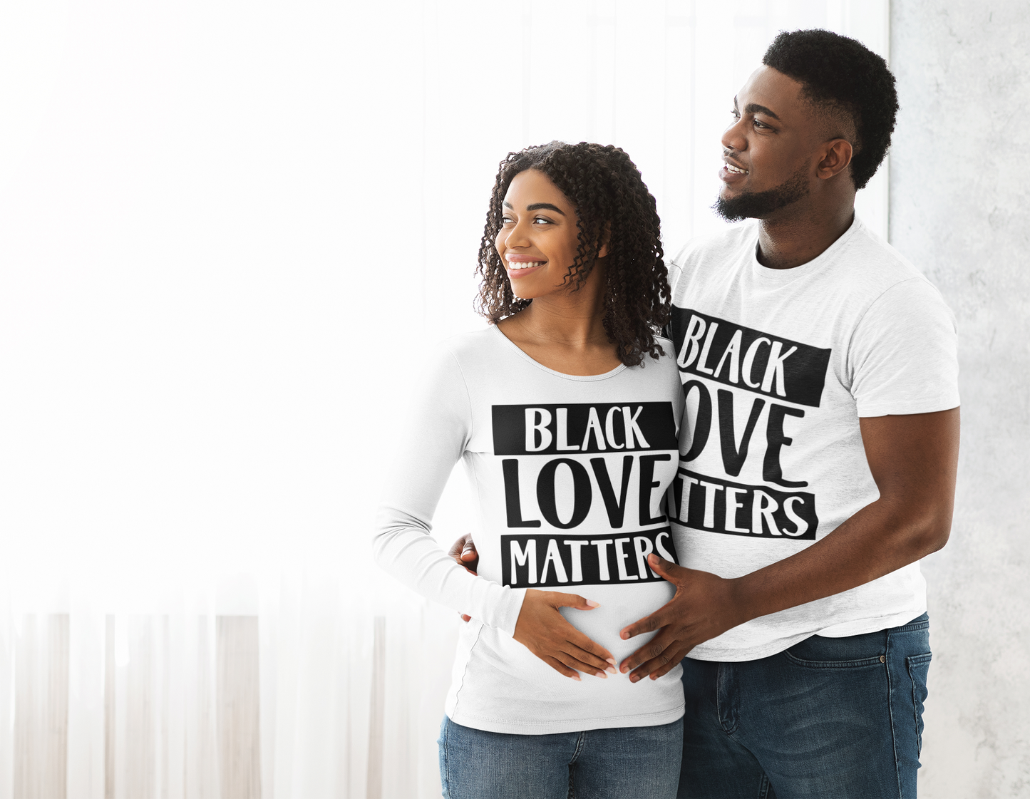 Black Love Matters Couple Tees - Irie Vybyz Tees & Thingz