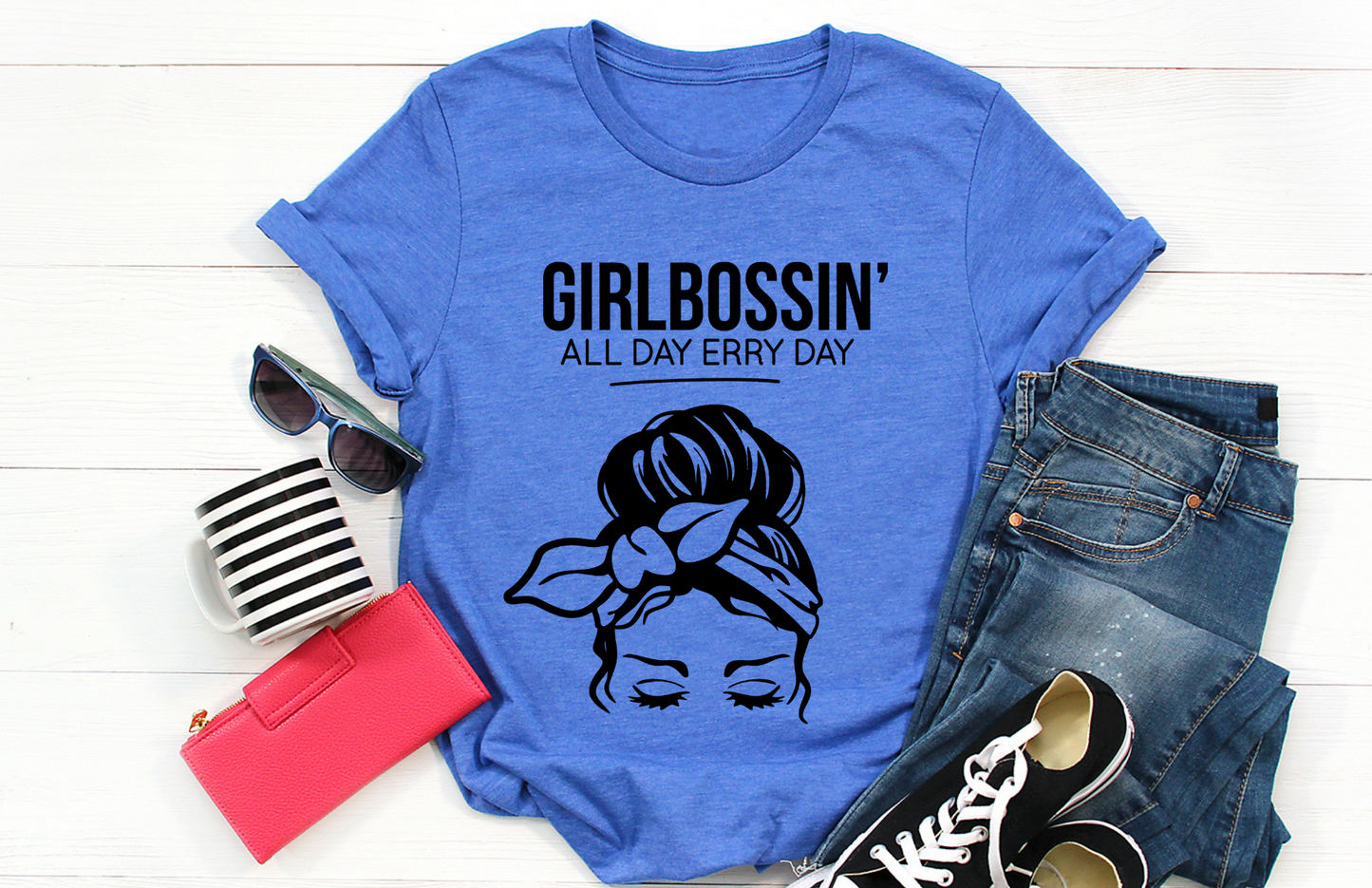 Girl Bossin Short Sleeve Tee. - Irie Vybyz Tees & Thingz