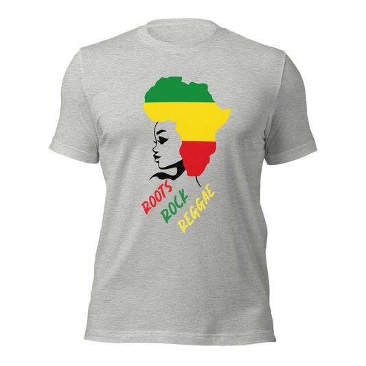 Roots, Rock, Reggae Africa Woman Tee - Irie Vybyz Tees & Thingz