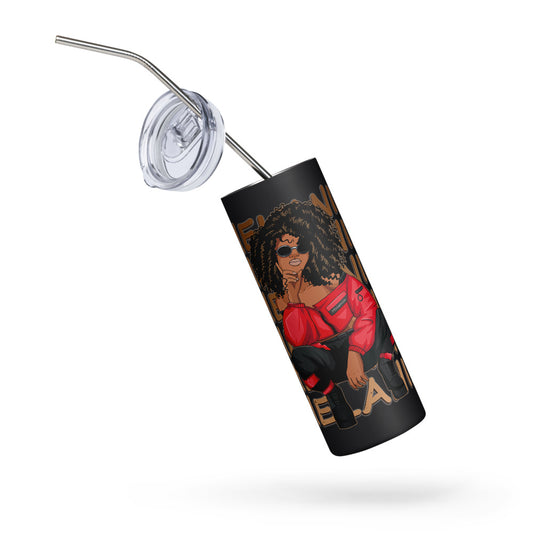 Customize Melanin Hot Girl Tumbler - Irie Vybyz Tees & Thingz