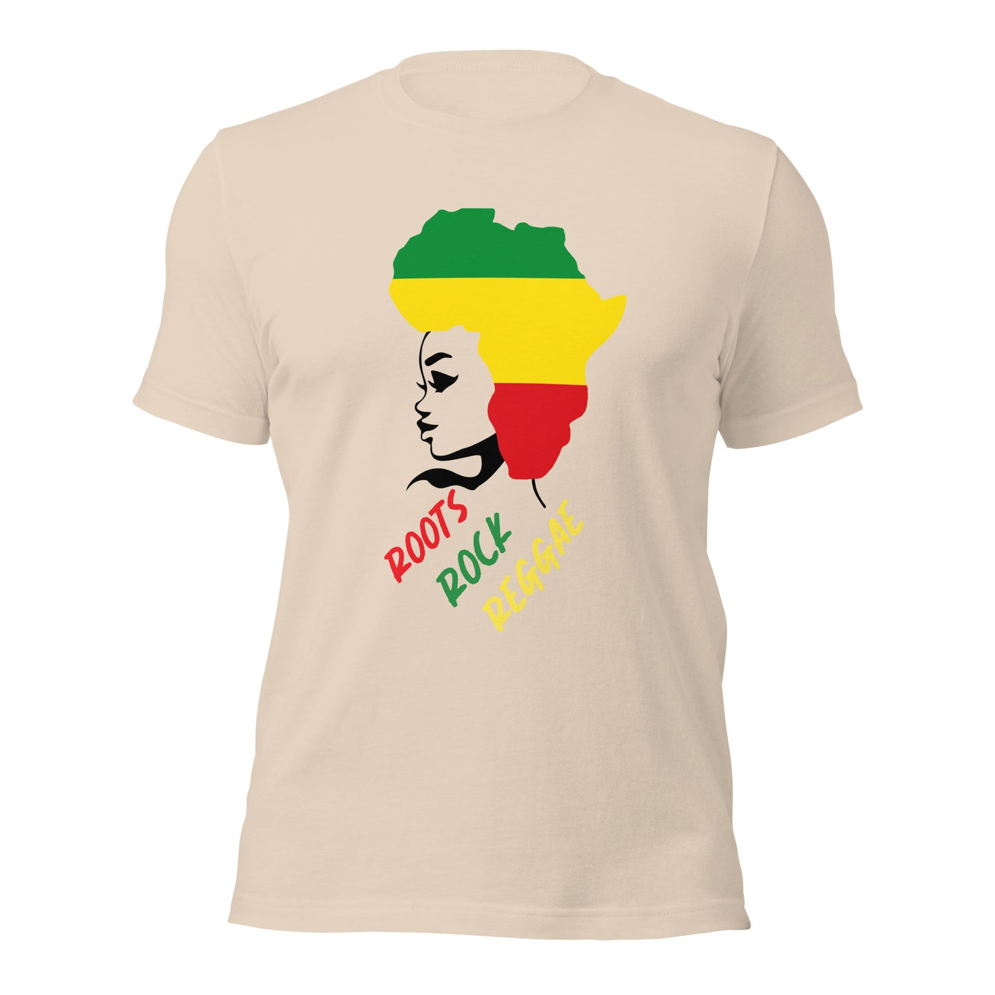 Roots, Rock, Reggae Africa Woman Tee - Irie Vybyz Tees & Thingz