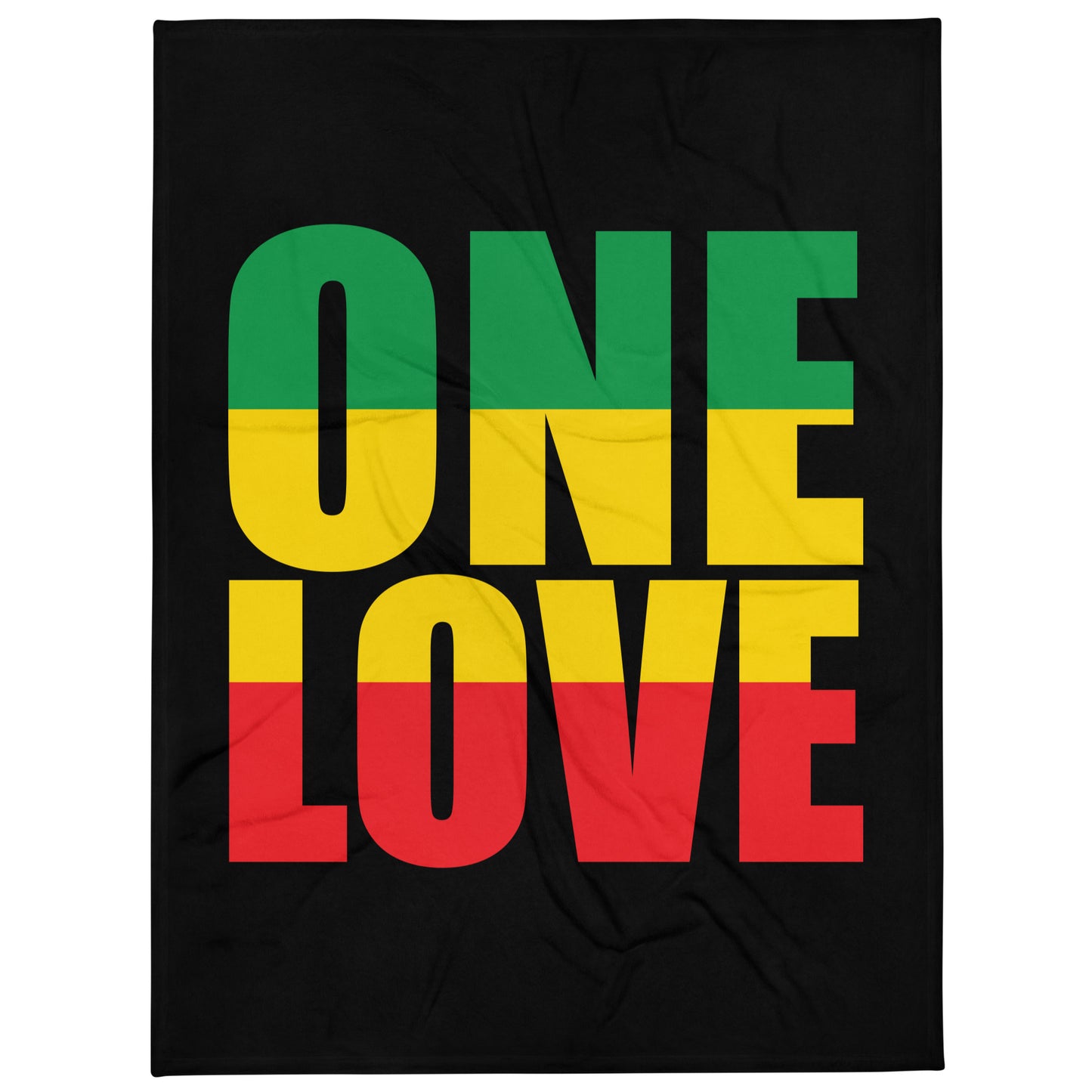 One Love Throw Blanket - Irie Vybyz Tees & Thingz