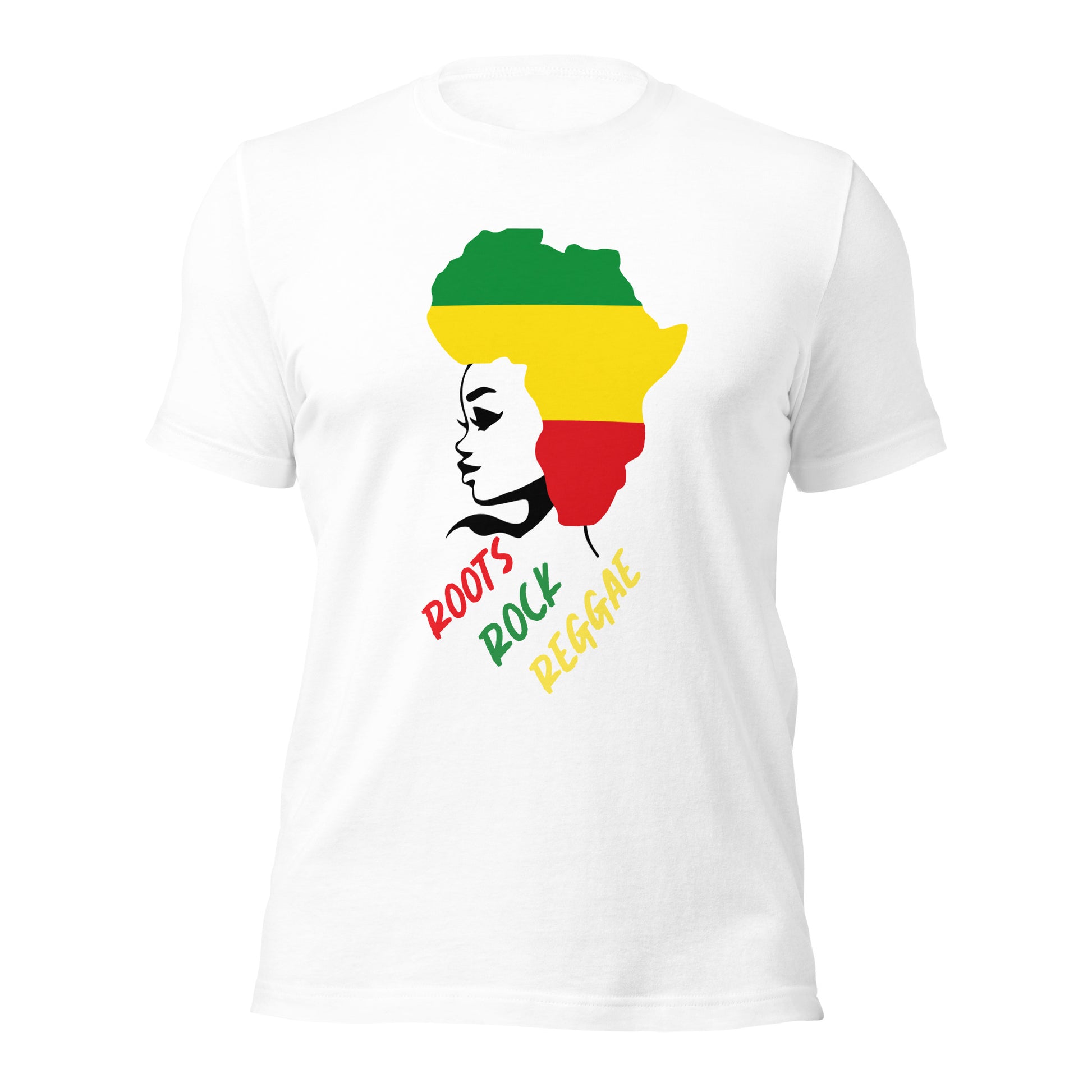 Roots, Rock, Reggae Africa Woman Tee - Irie Vybyz Tees & Thingz