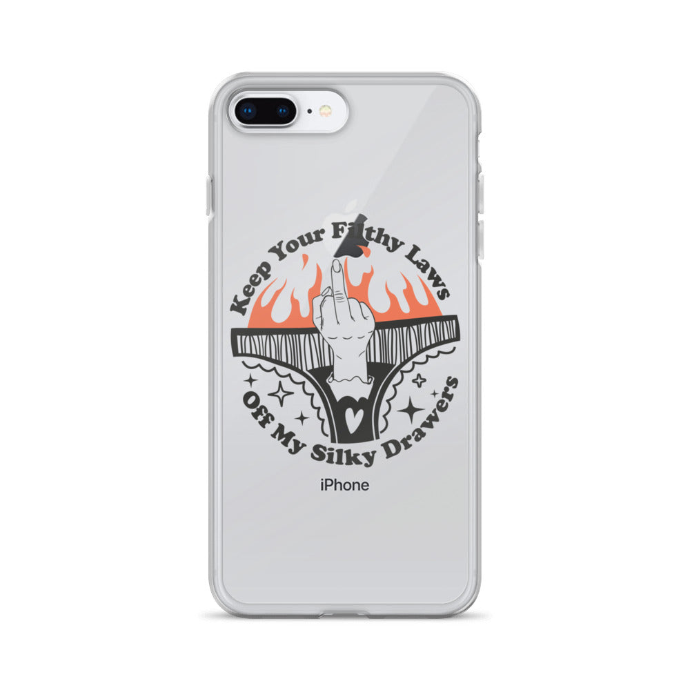 Keep Your Filthy Laws Off iPhone Case - Irie Vybyz Tees & Thingz