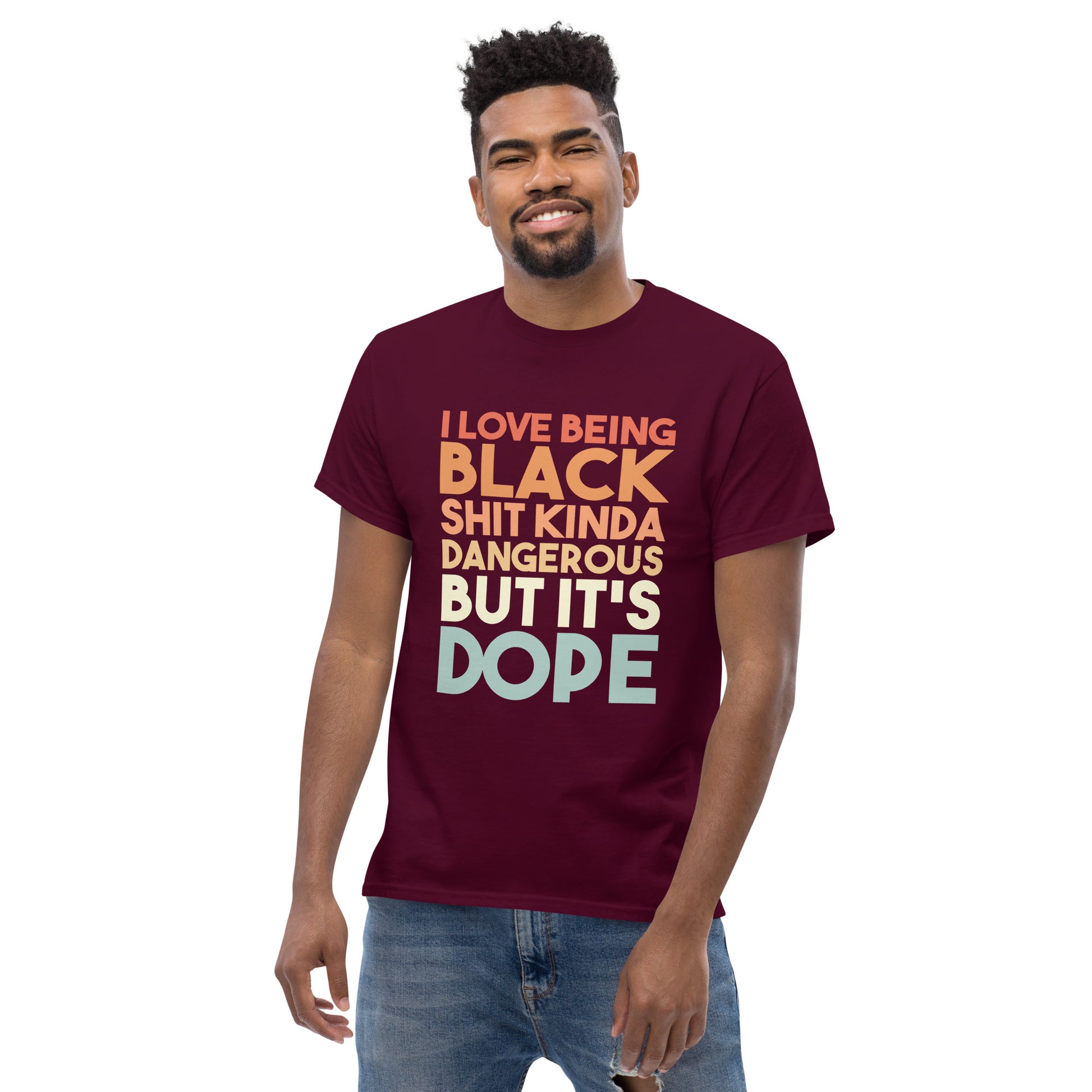 Being Black Is Dope Men's classic tee - Irie Vybyz Tees & Thingz