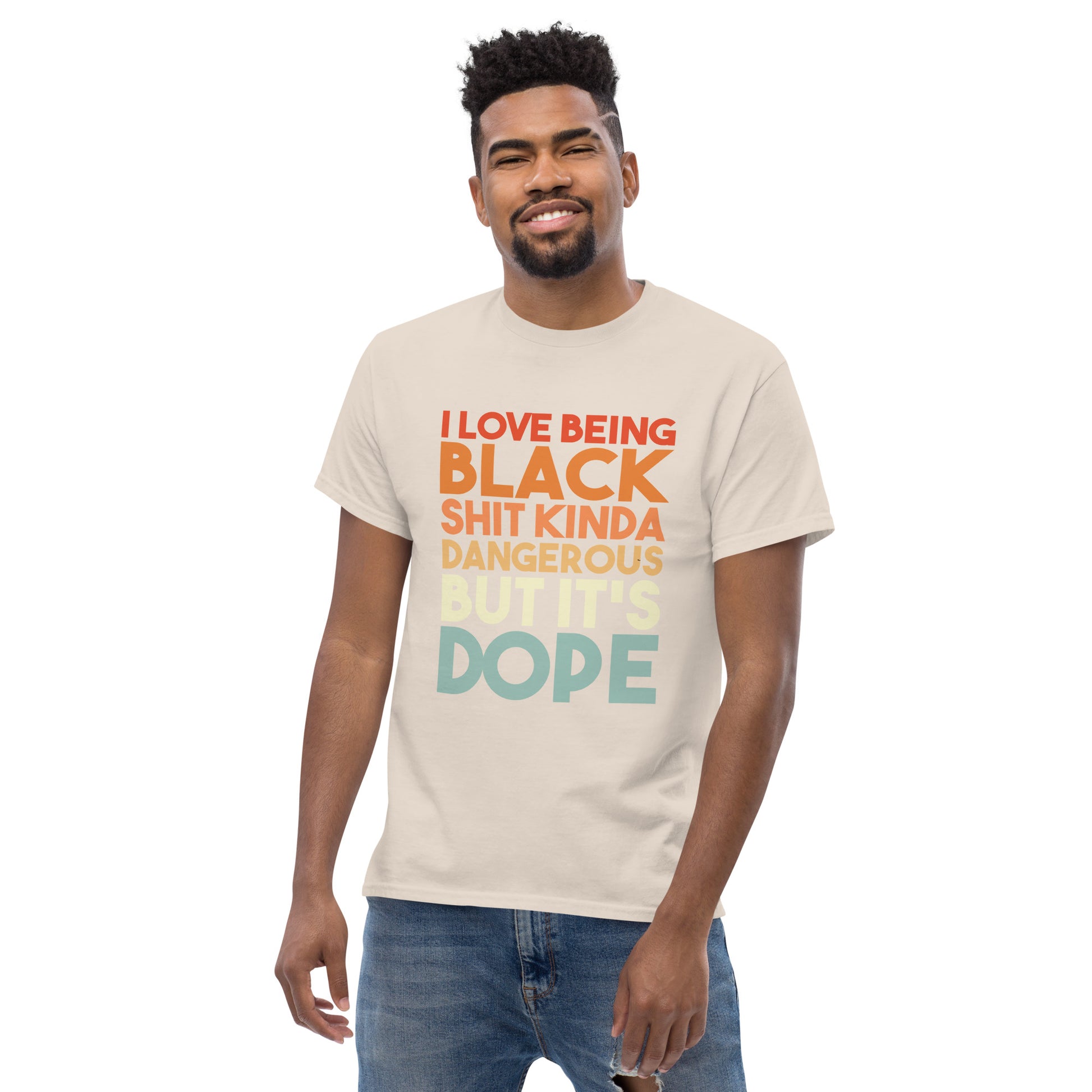 Being Black Is Dope Men's classic tee - Irie Vybyz Tees & Thingz