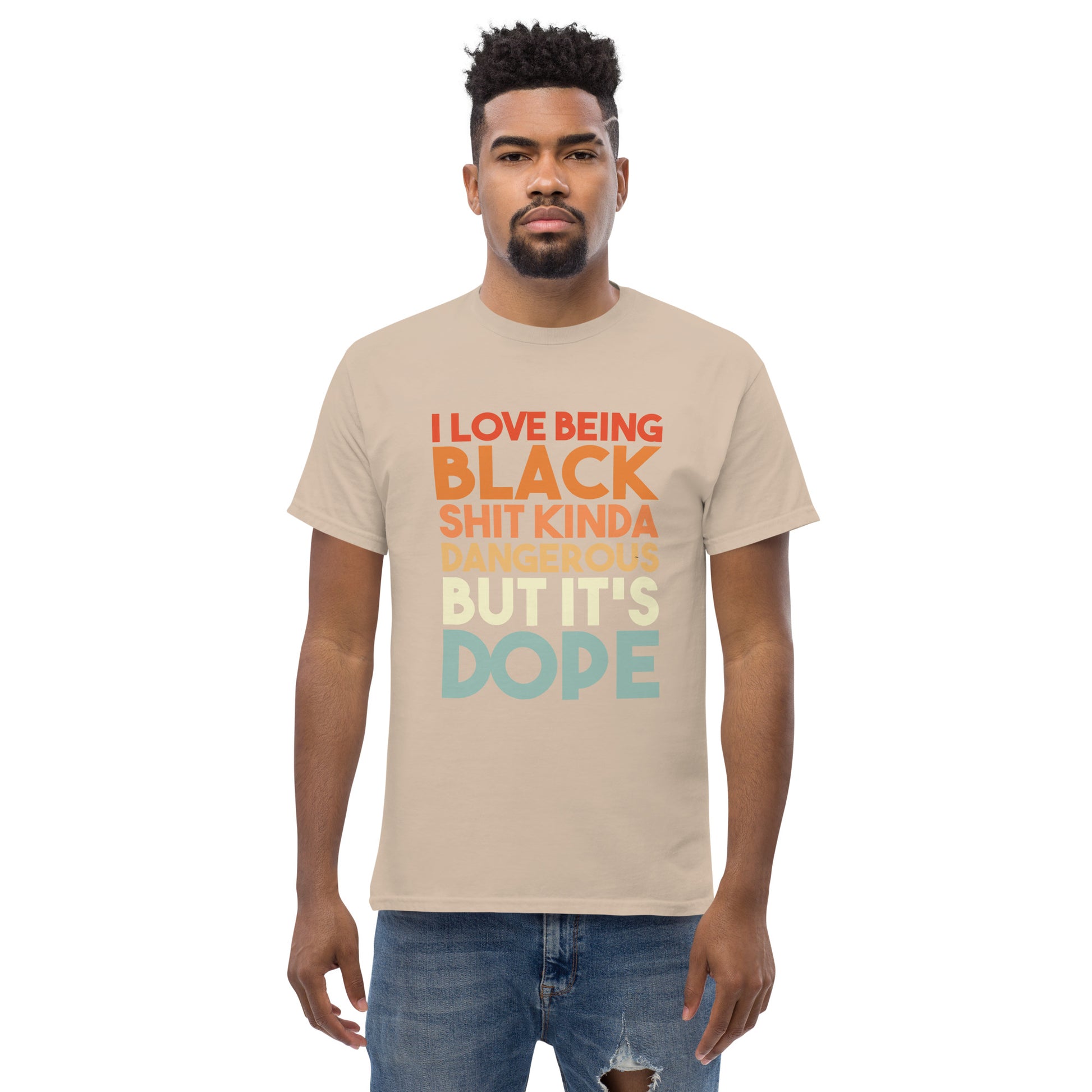 Being Black Is Dope Men's classic tee - Irie Vybyz Tees & Thingz