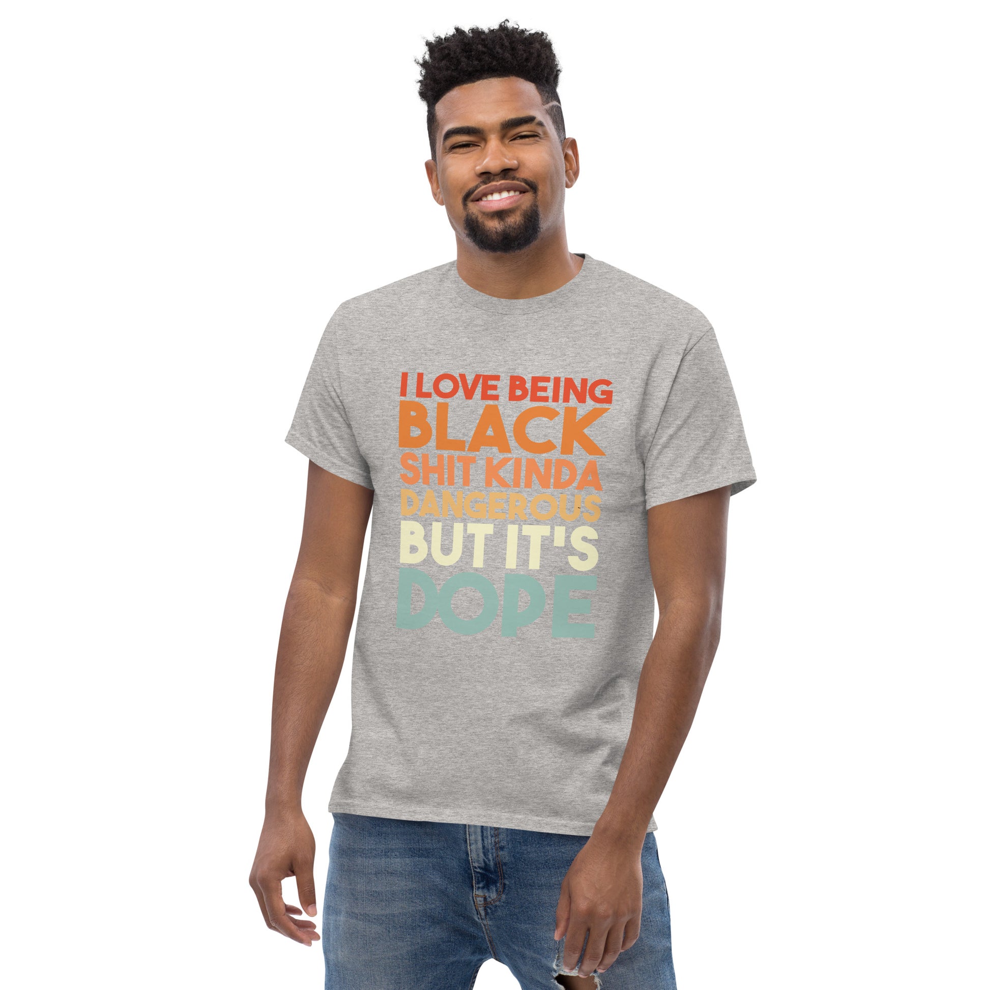 Being Black Is Dope Men's classic tee - Irie Vybyz Tees & Thingz