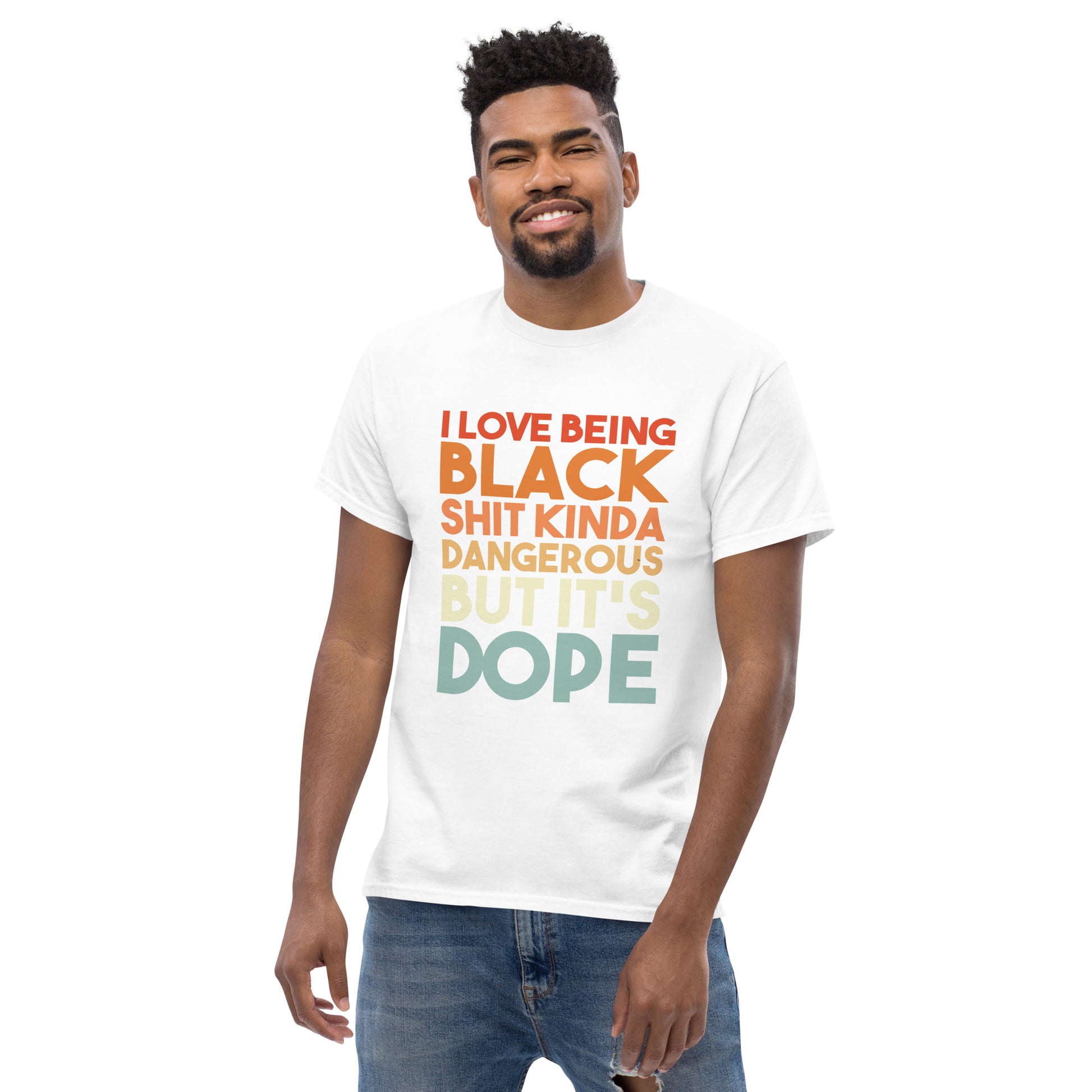 Being Black Is Dope Men's classic tee - Irie Vybyz Tees & Thingz