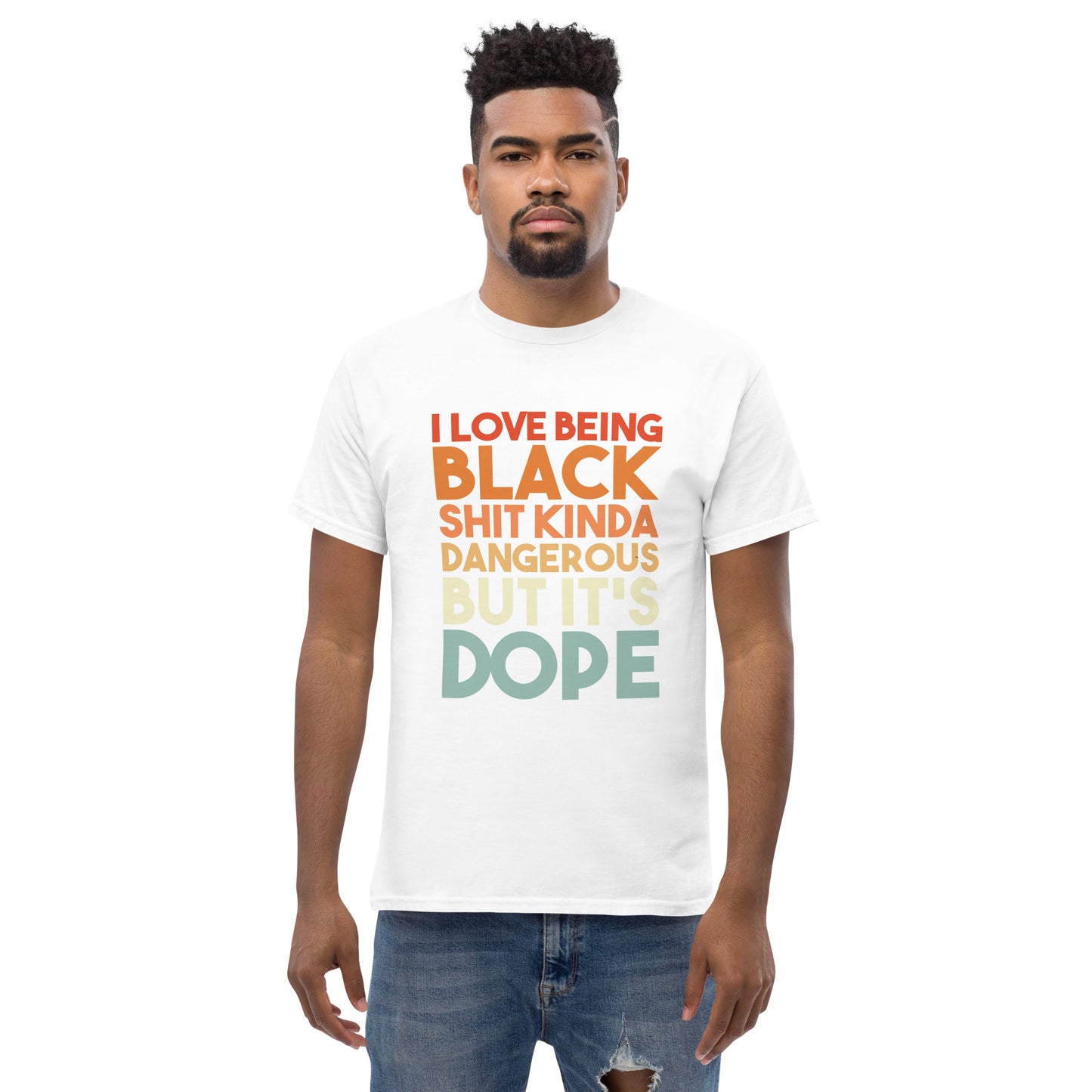 Being Black Is Dope Men's classic tee - Irie Vybyz Tees & Thingz