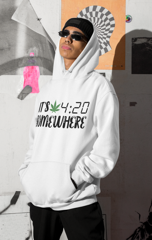 It's 420 Somewhere Hoodie - Irie Vybyz Tees & Thingz