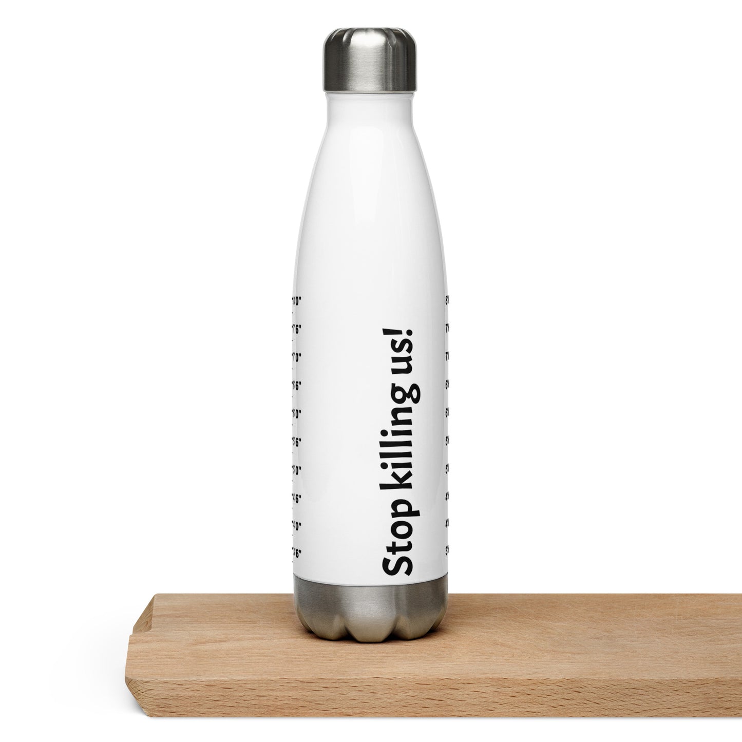 It's Not A Crime to be Black Stainless Steel Water Bottle - Irie Vybyz Tees & Thingz