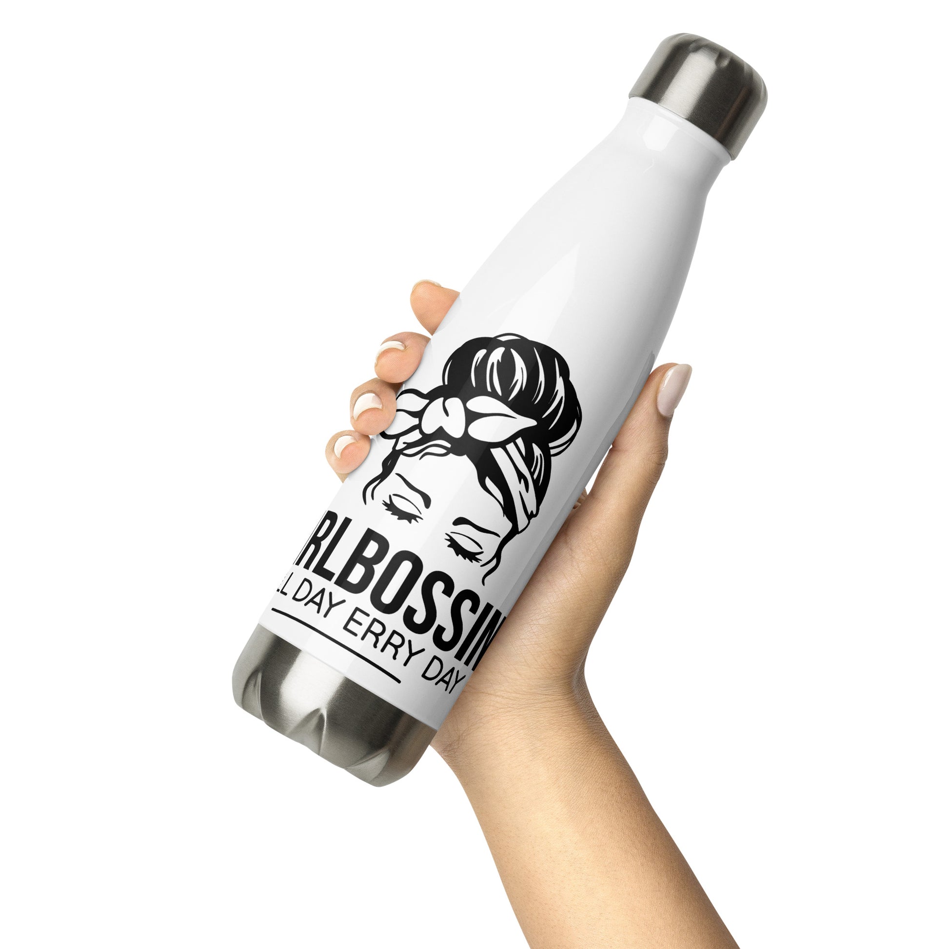 Girl Bossin Stainless Steel Water Bottle - Irie Vybyz Tees & Thingz