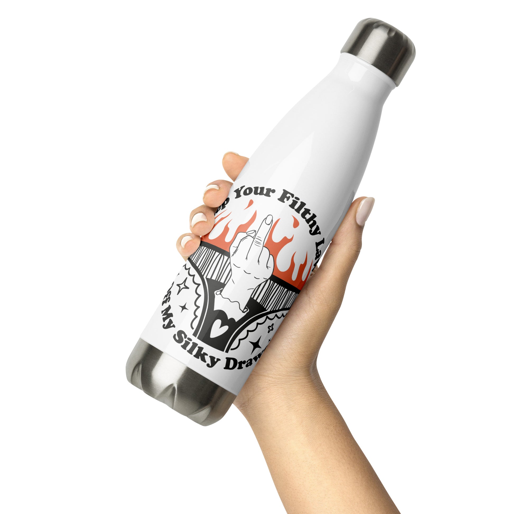 Keep Your Filthy Laws Off Stainless Steel Water Bottle - Irie Vybyz Tees & Thingz