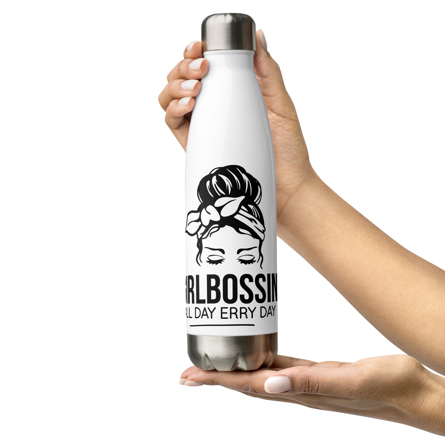 Girl Bossin Stainless Steel Water Bottle - Irie Vybyz Tees & Thingz