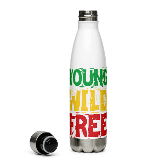 Young Wild and Free Stainless Steel Water Bottle - Irie Vybyz Tees & Thingz