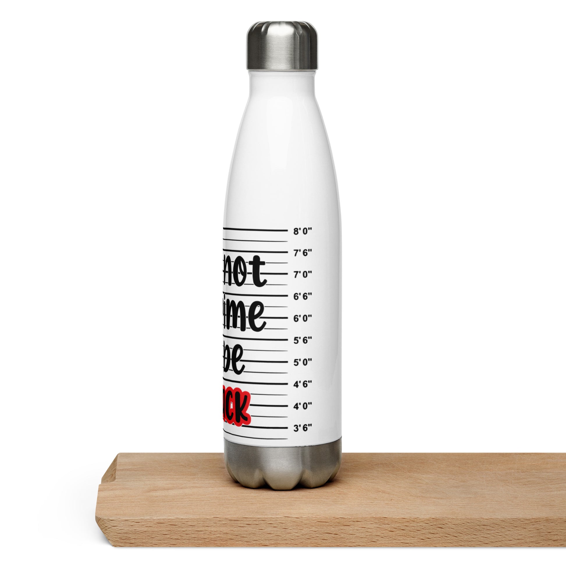 It's Not A Crime to be Black Stainless Steel Water Bottle - Irie Vybyz Tees & Thingz