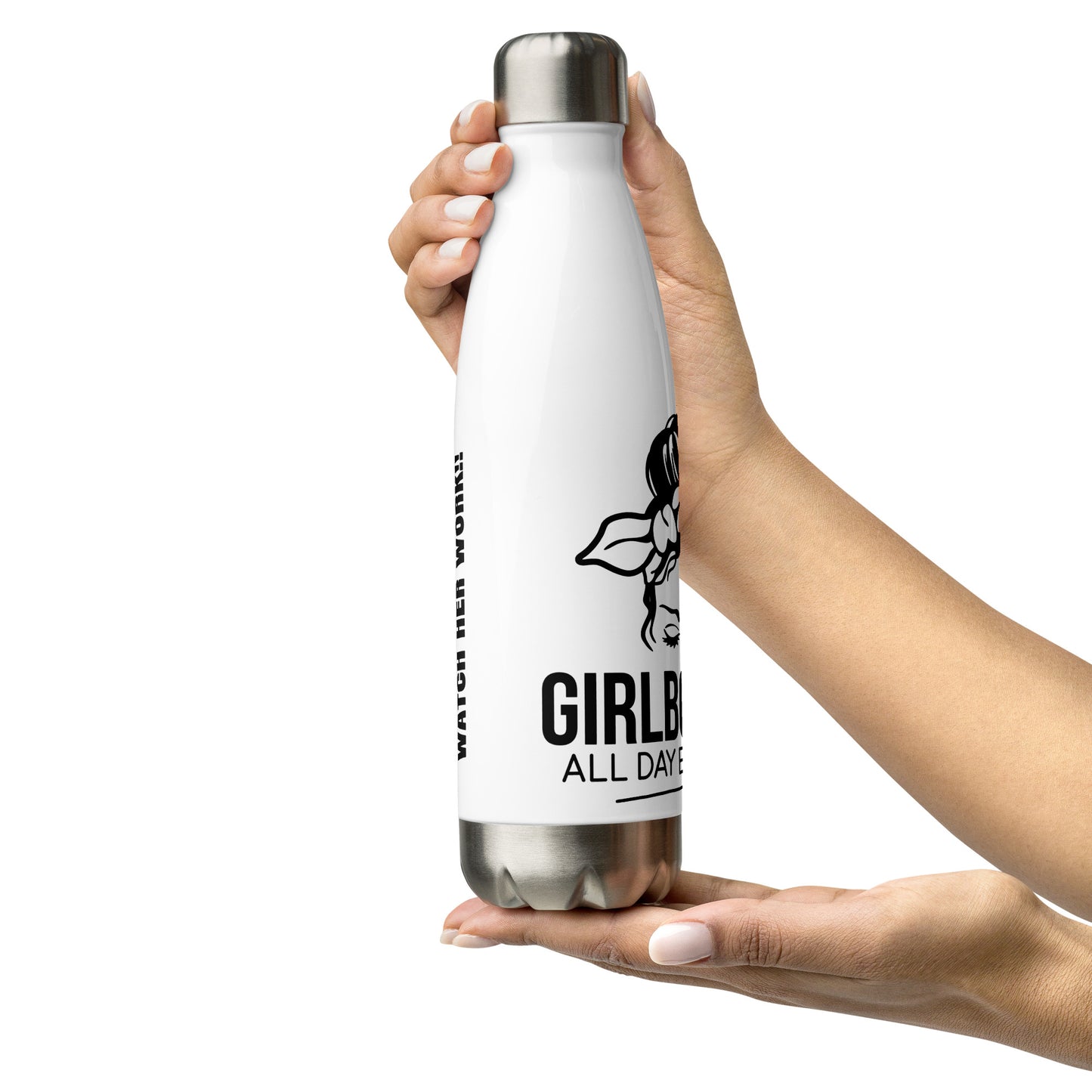 Girl Bossin Stainless Steel Water Bottle - Irie Vybyz Tees & Thingz